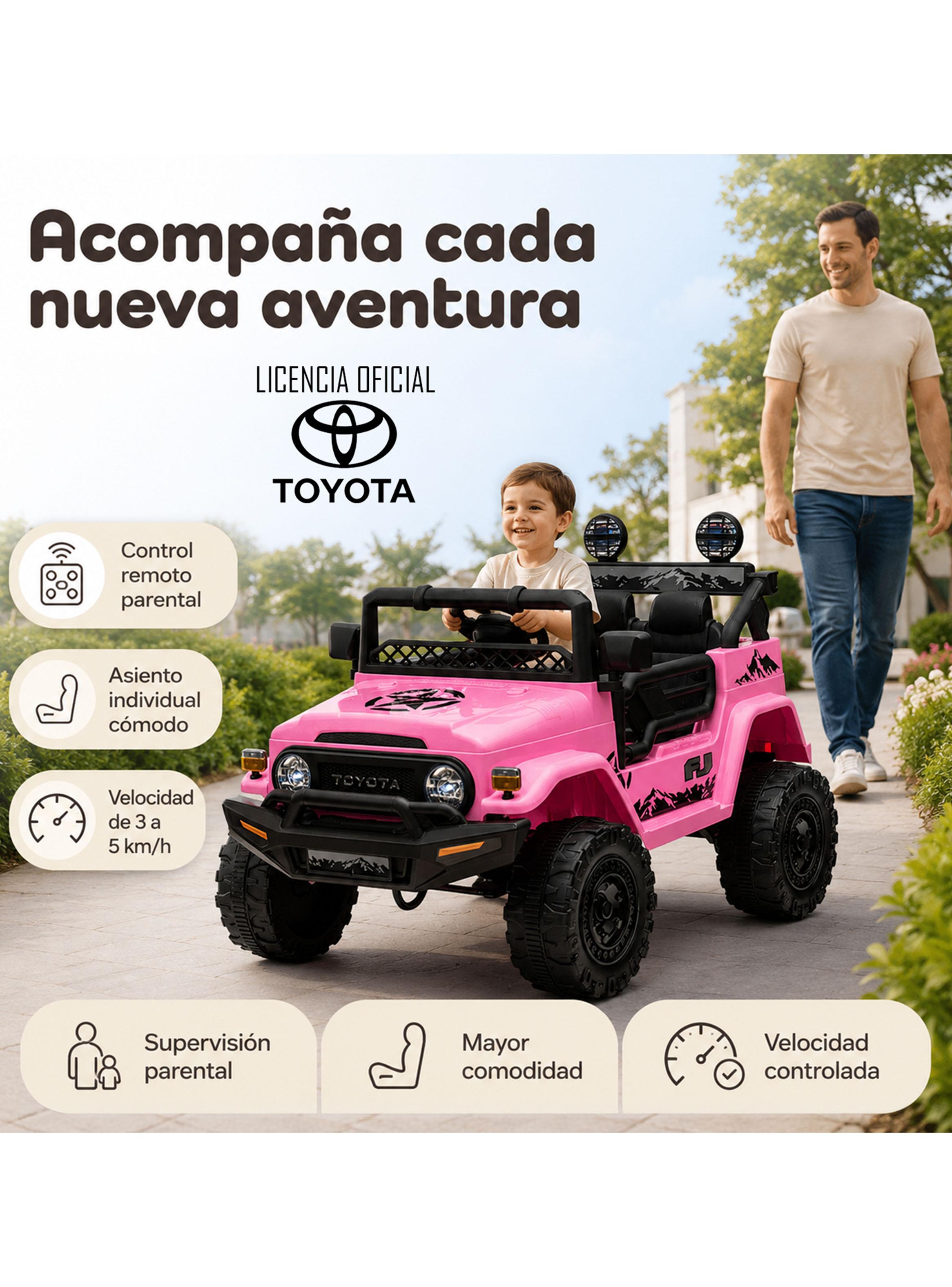 Jeep Toyota Fj Crusier 12V Rosado-4