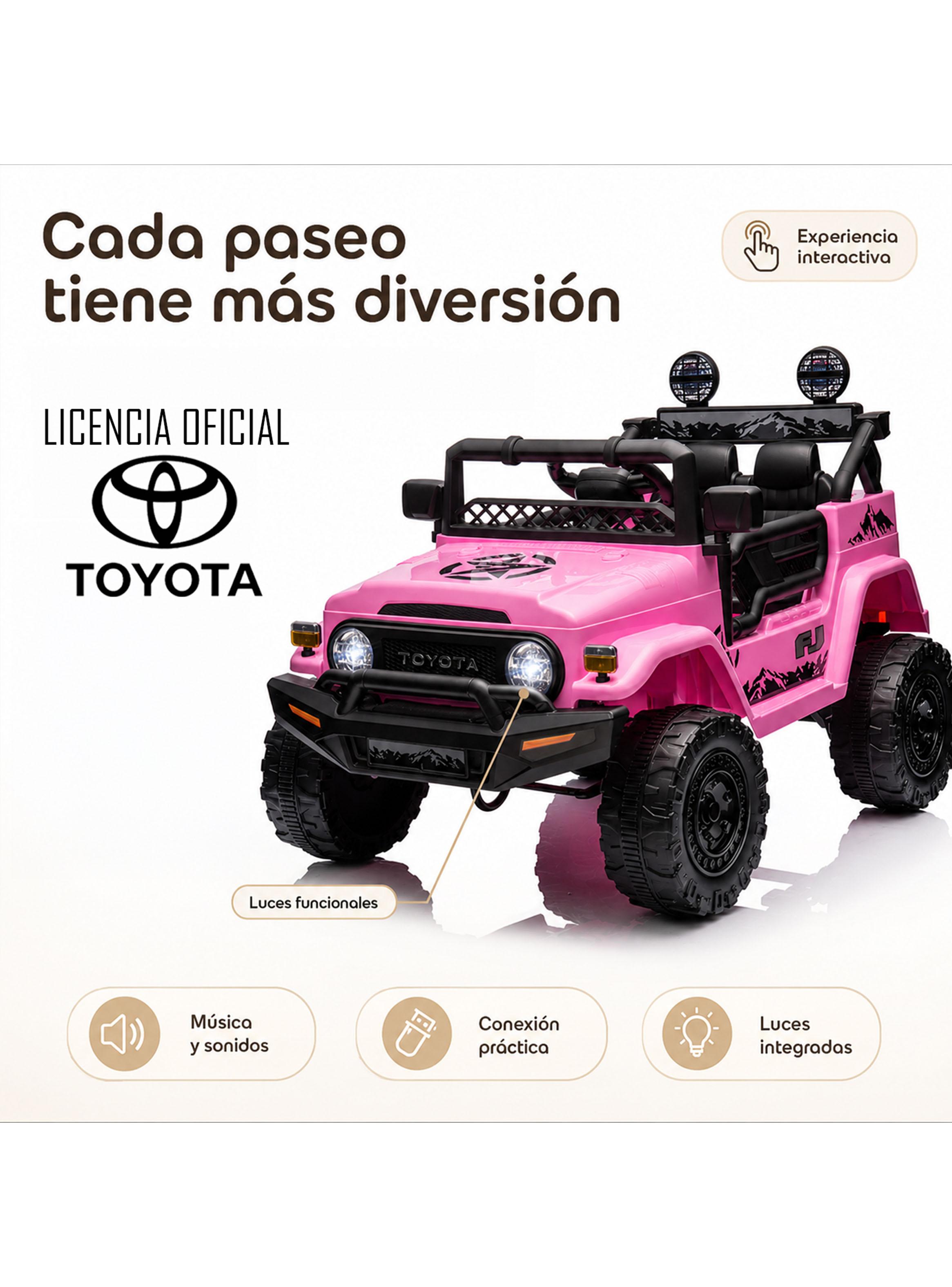 Jeep Toyota Fj Crusier 12V Rosado-2