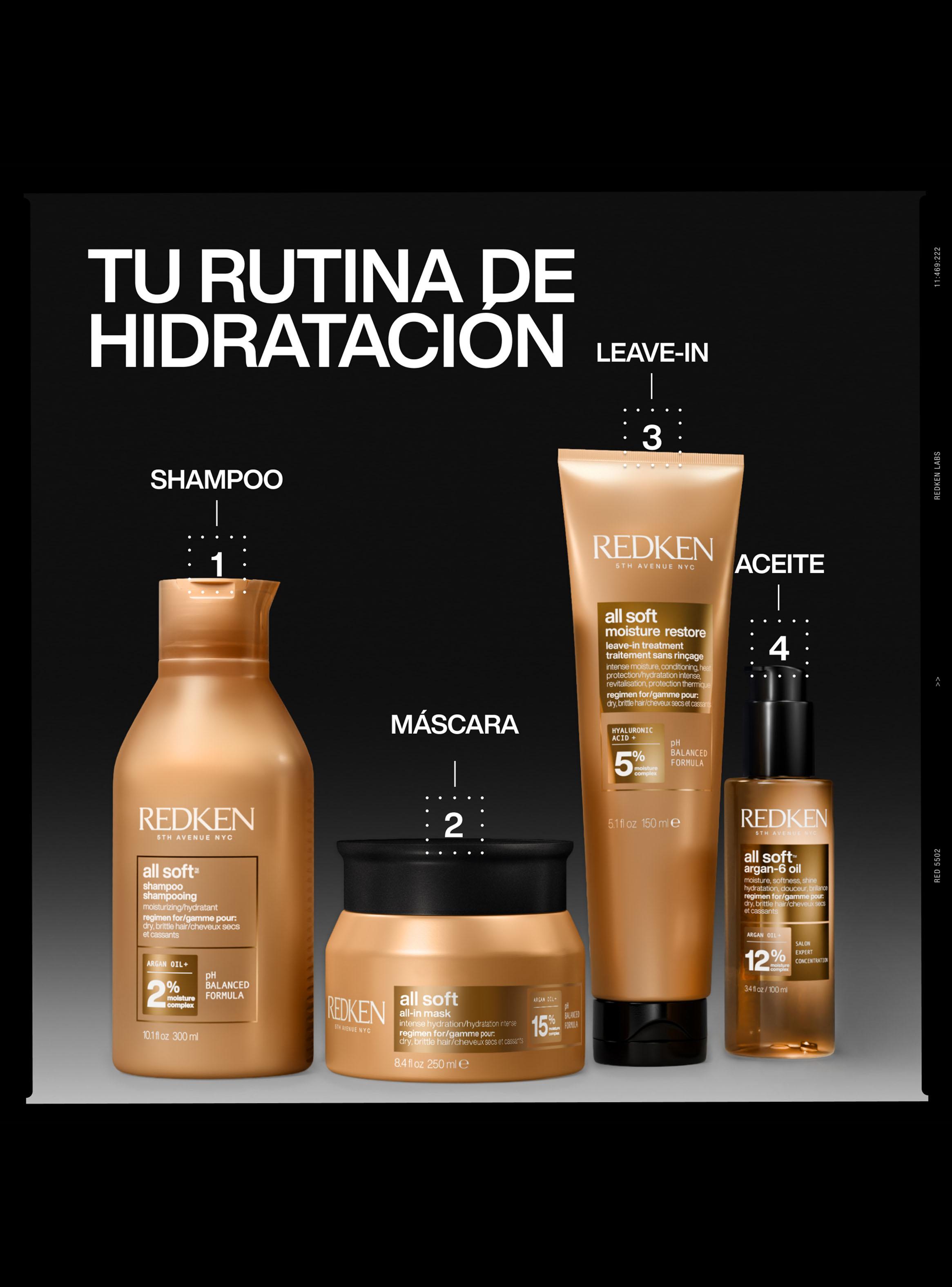 Máscara Hidratante All Soft 100ml Redken-5