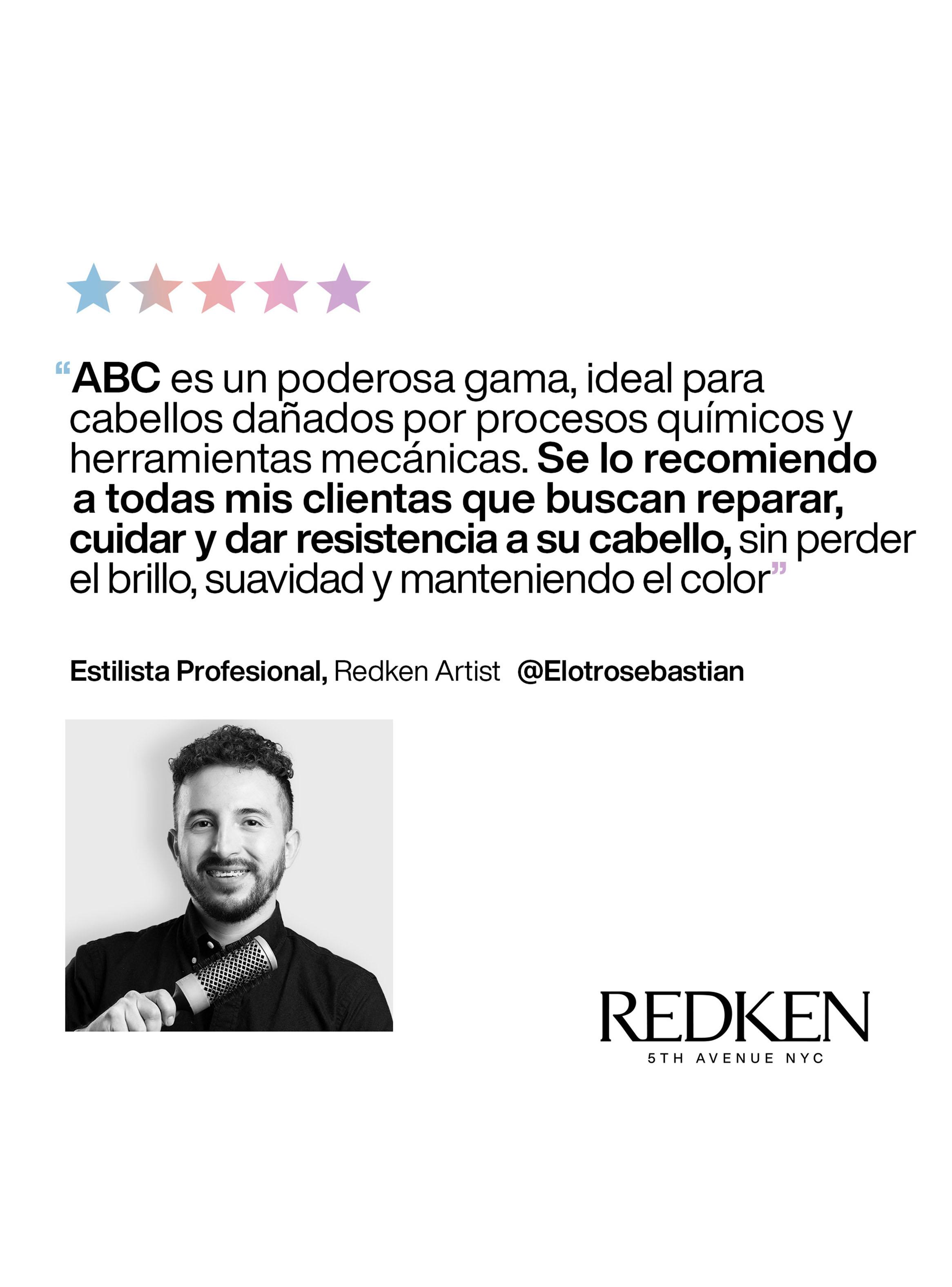 Set ABC Reparación Total Cabello Dañado Acidic Bonding Concentrate Shampoo 300ml + Acondicionador-5