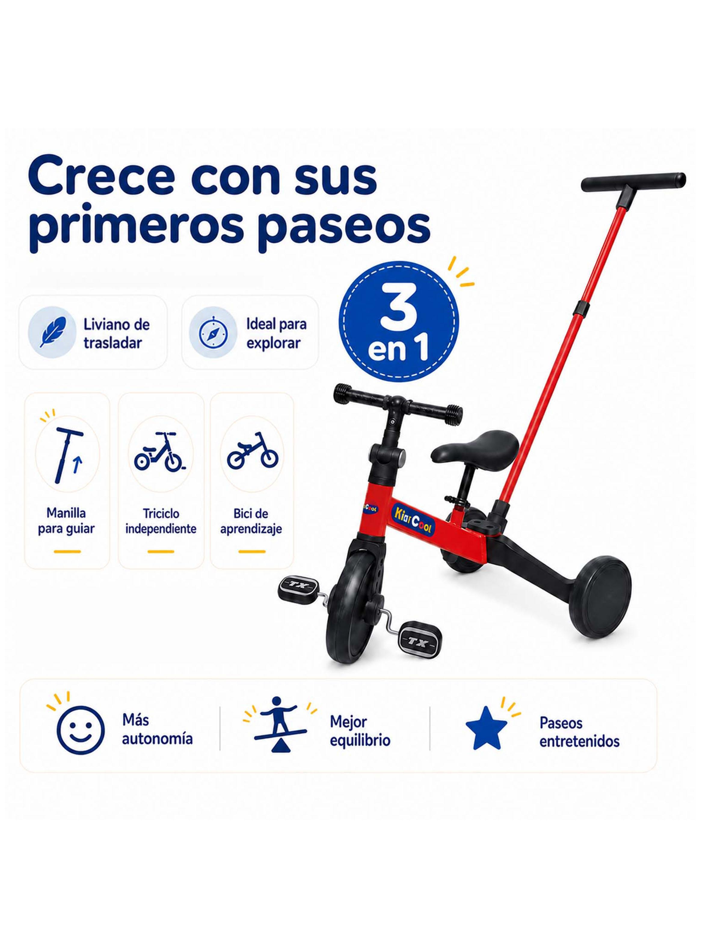 Triciclo con Manilla Astro Rojo-3
