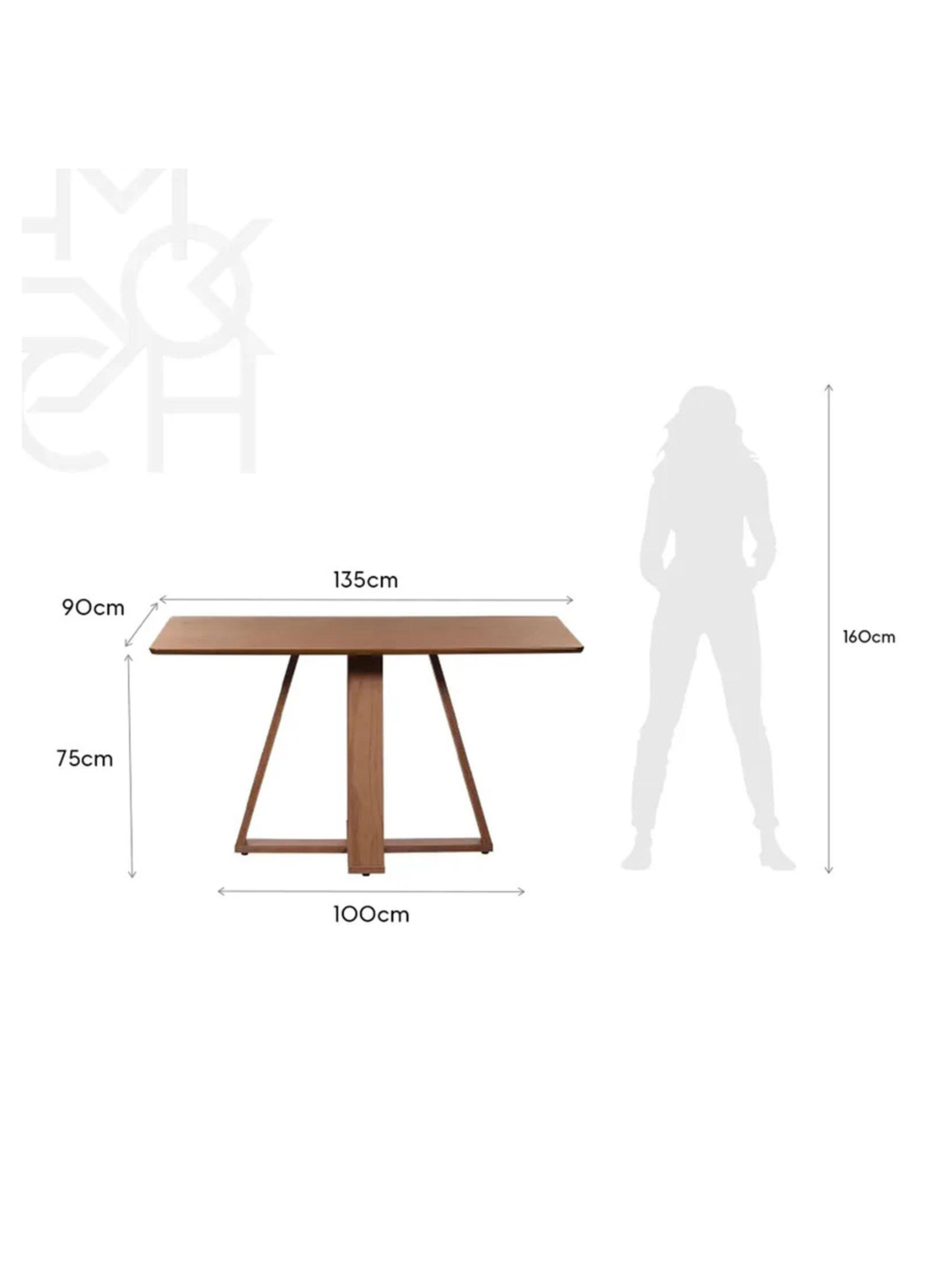 Juego de Comedor Avena 1.35 + 4 Sillas Drop L35-2