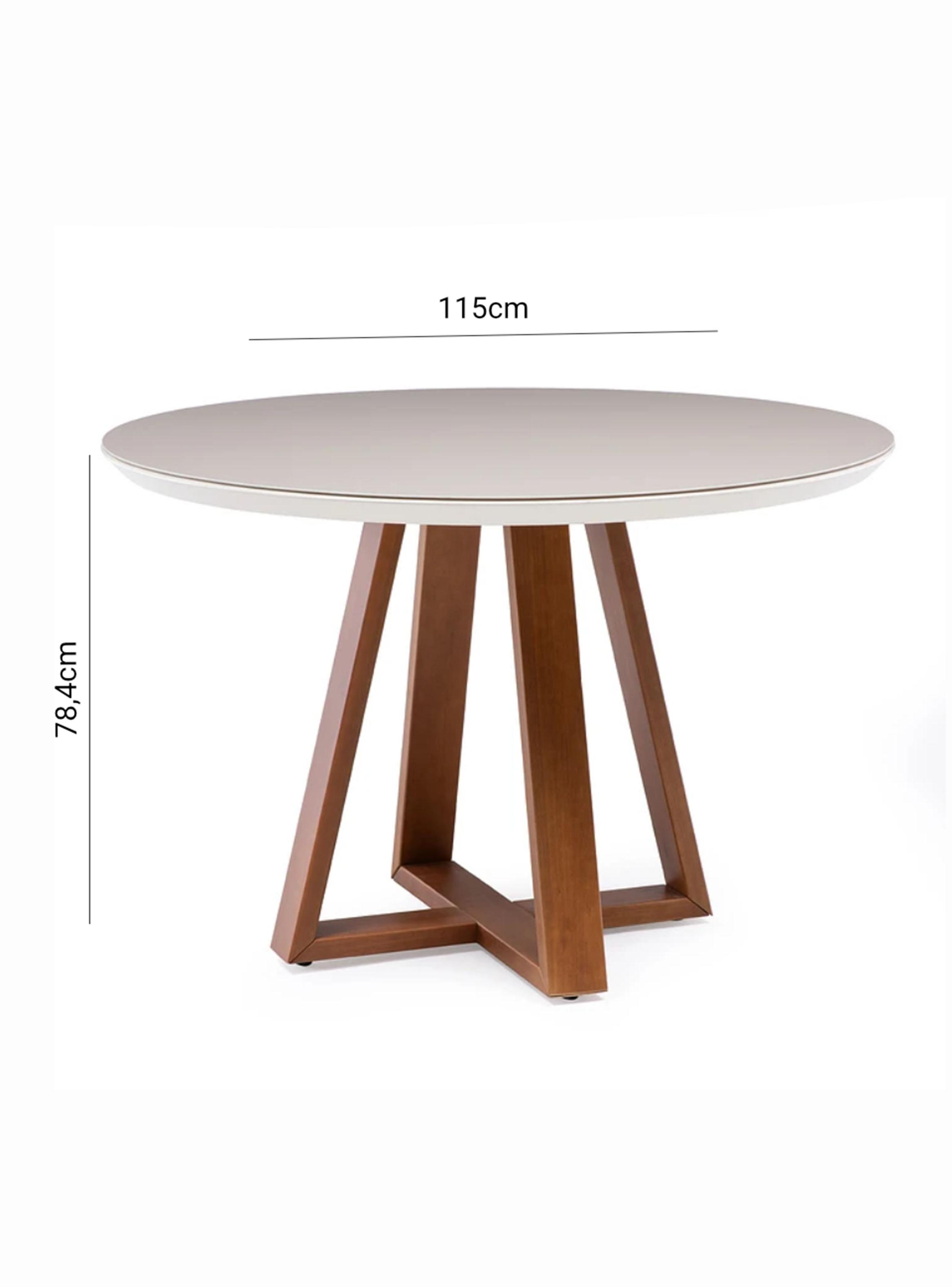 Juego de Comedor Bennet Redondo+ 4 Sillas Drop L35-1