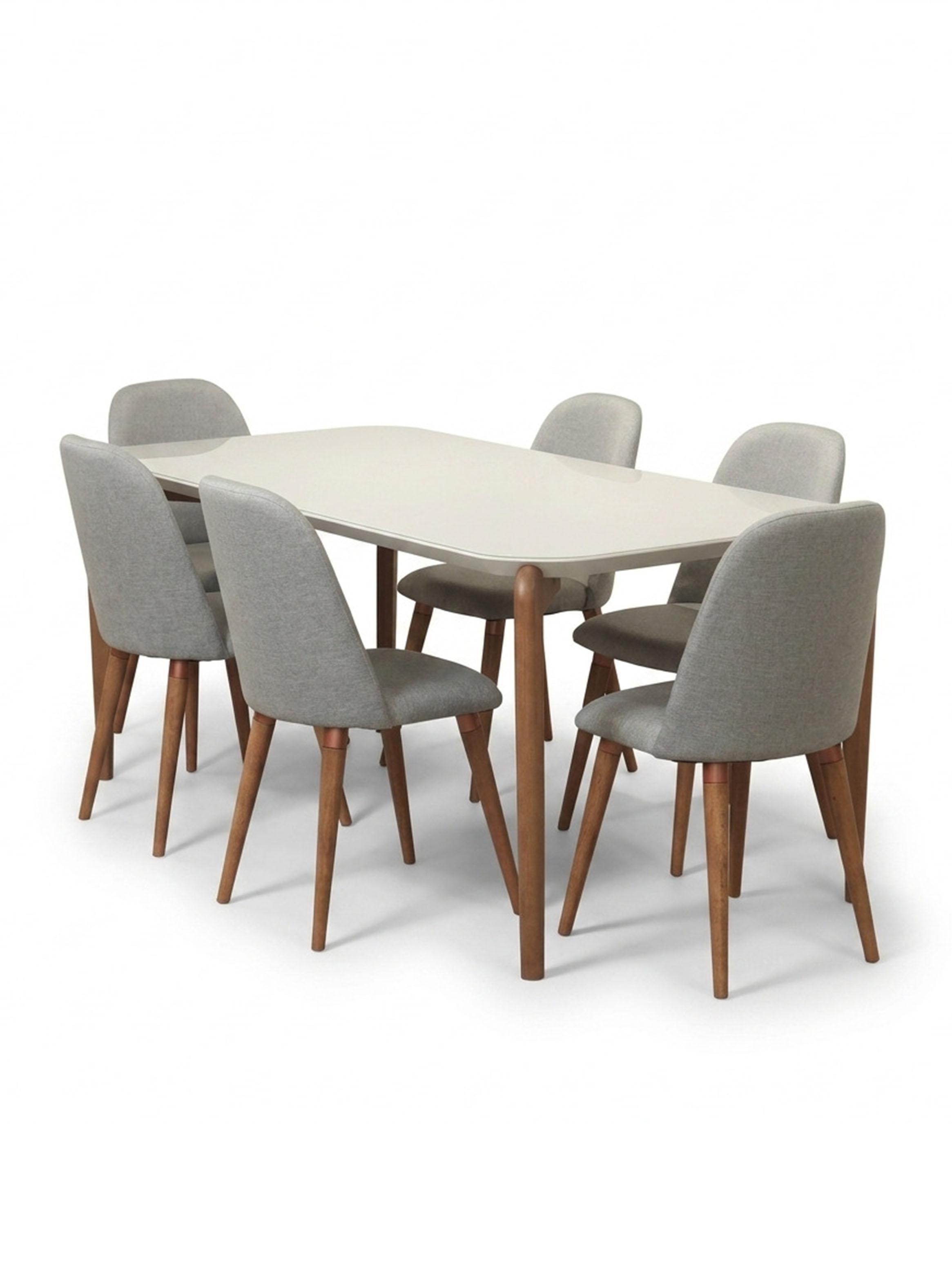 Juego de Comedor Donatella 1.6 + 6 Sillas Drop L35-3
