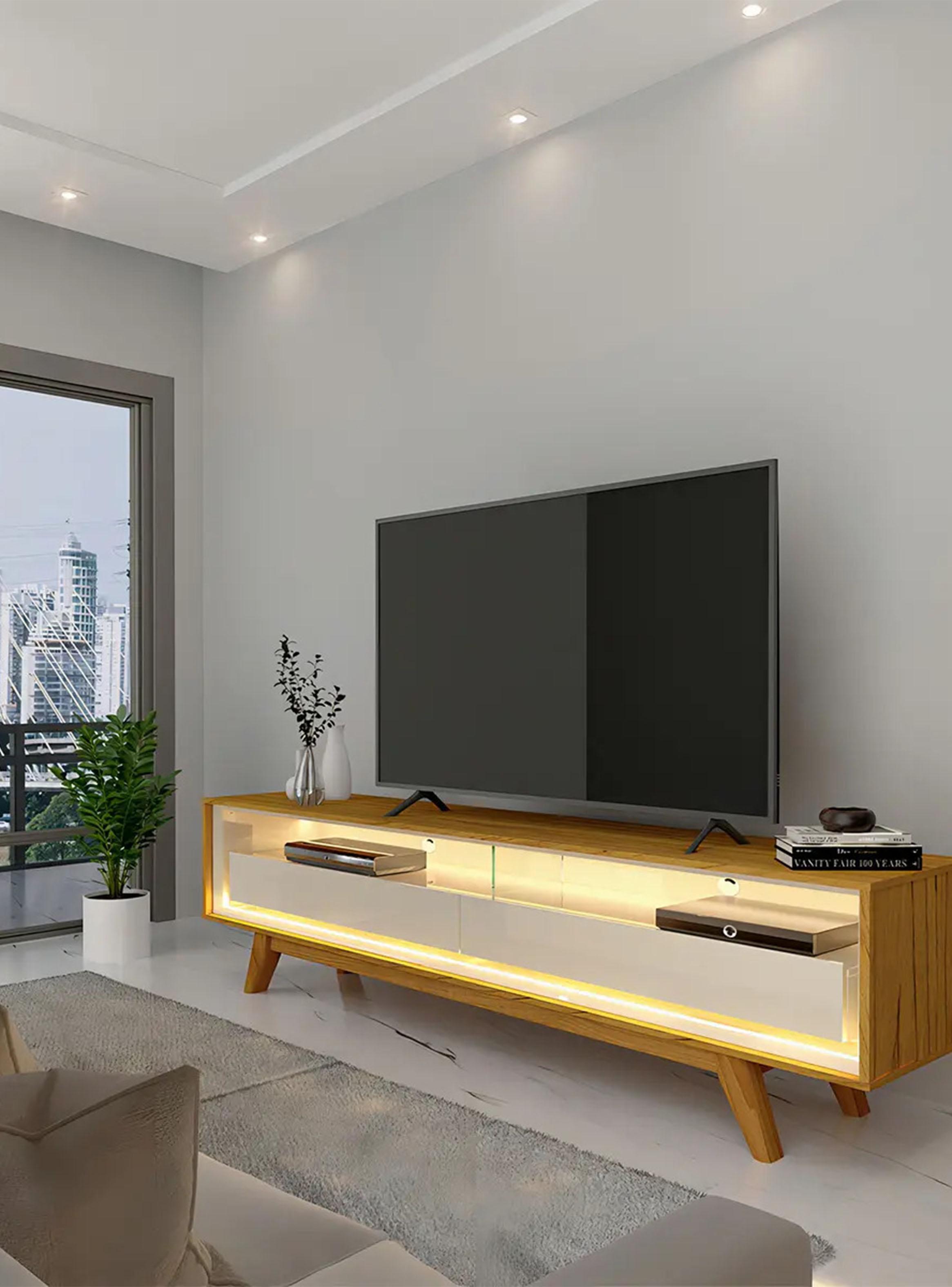 Rack TV 70'' Flynt Sytilo 1.8 + Panel Oslo 1.8-4