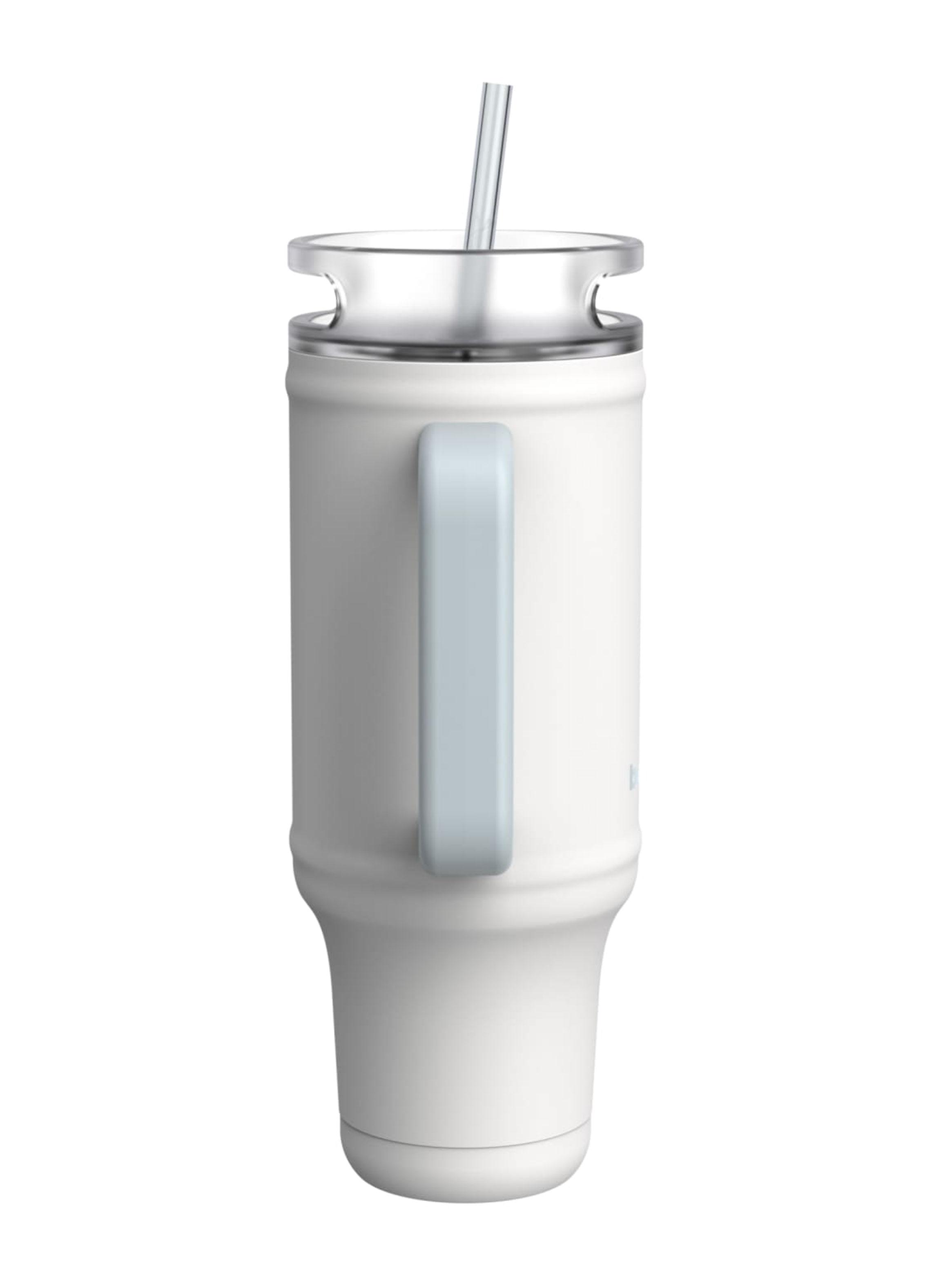 Vaso Térmico Tumbler 1.18 Litros Blanco Acero Inoxidable-2