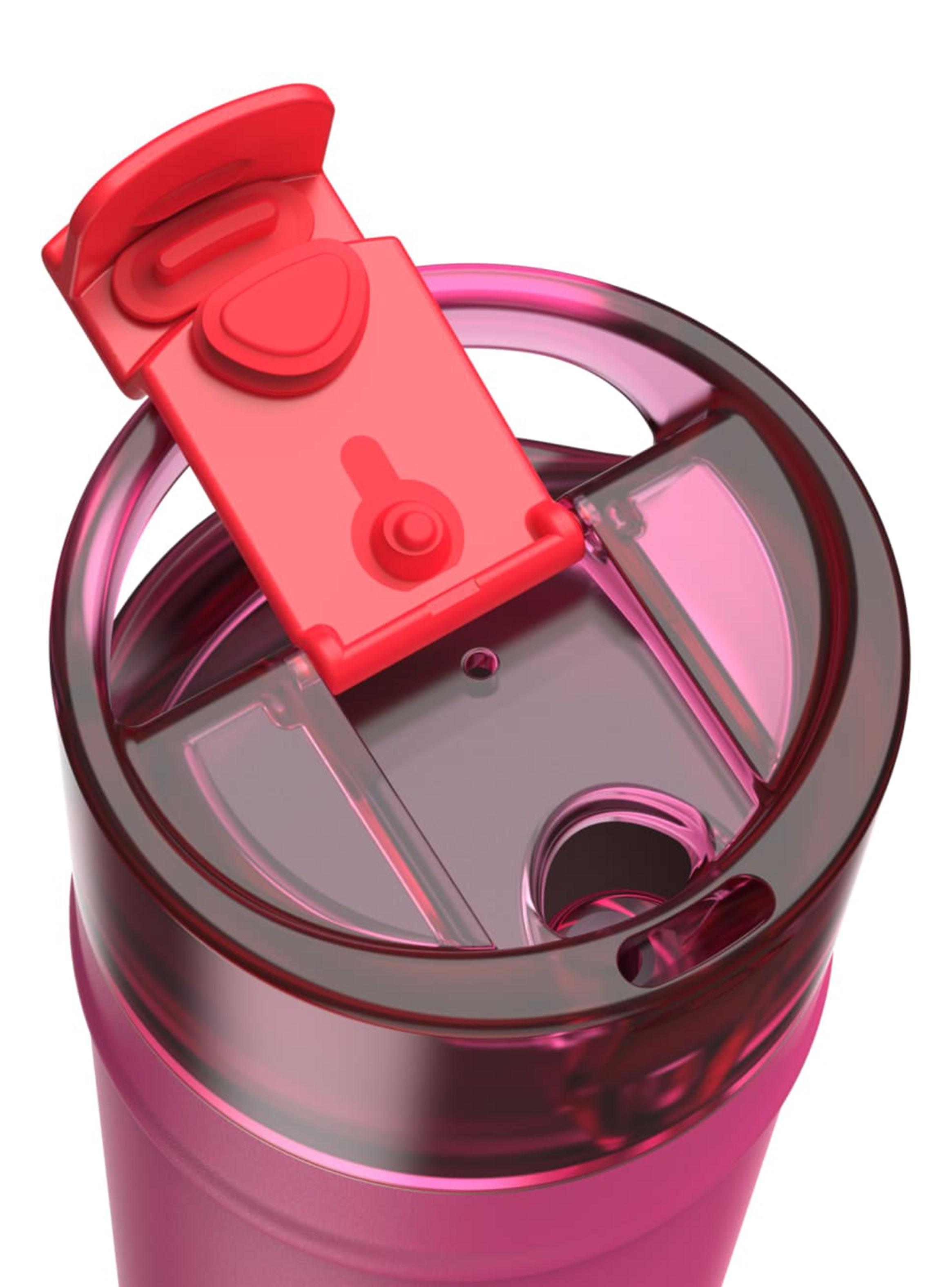 Botella de Agua DualSip 710 ml Rosa Acero Inoxidable-4