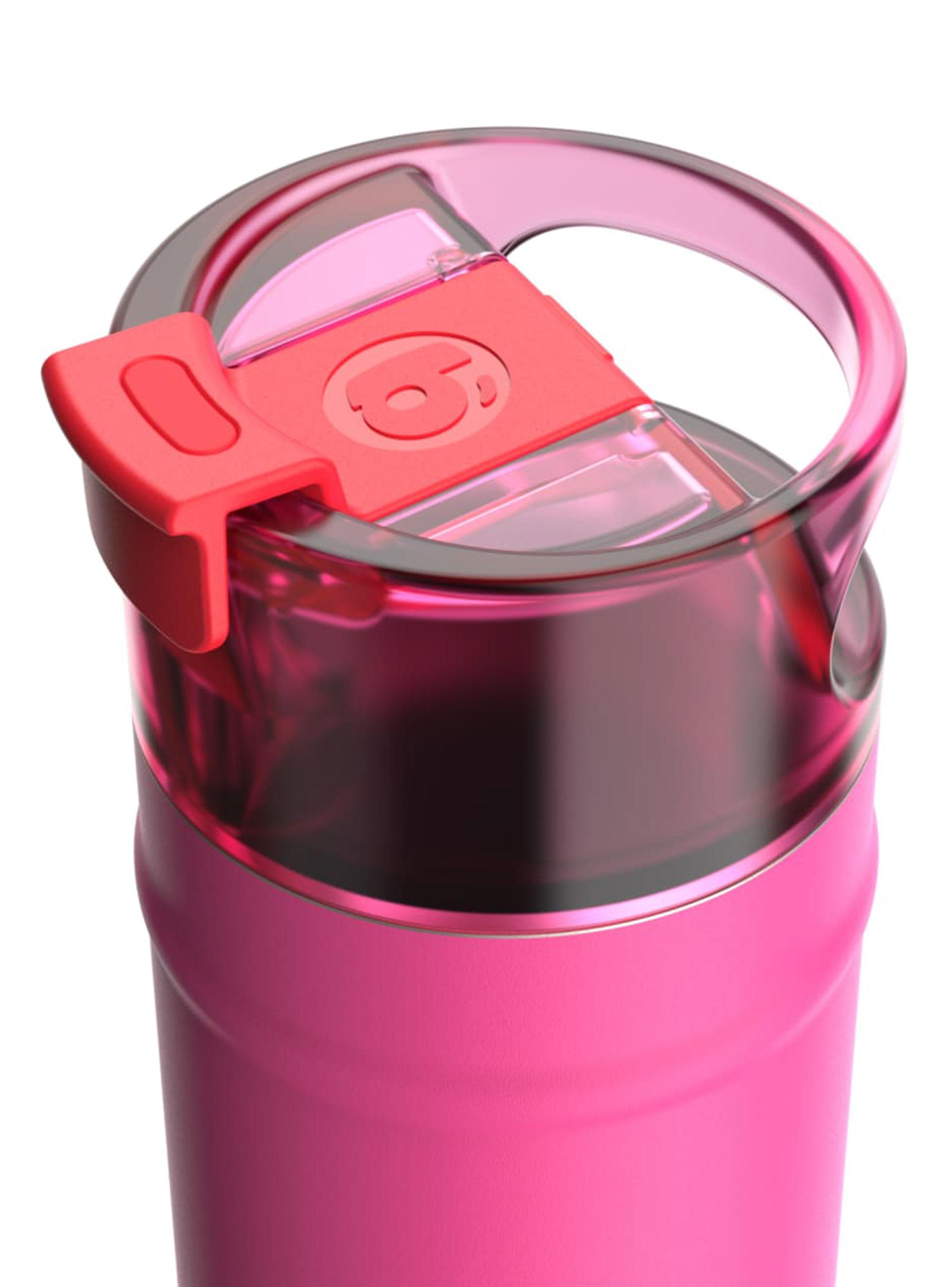 Botella de Agua DualSip 710 ml Rosa Acero Inoxidable-3