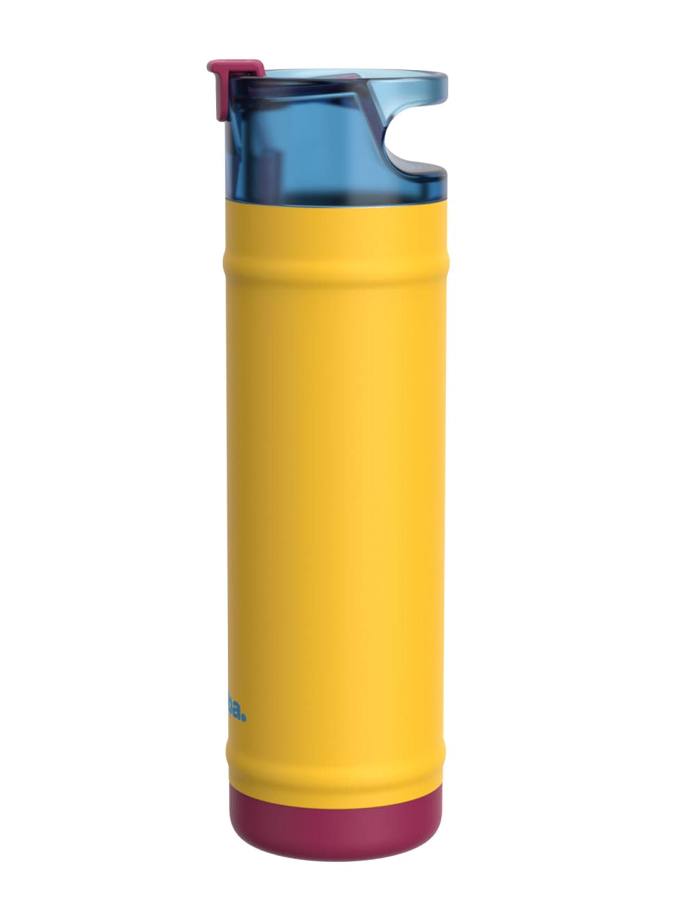 Botella de Agua DualSip 710 ml Amarillo Acero Inoxidable-2