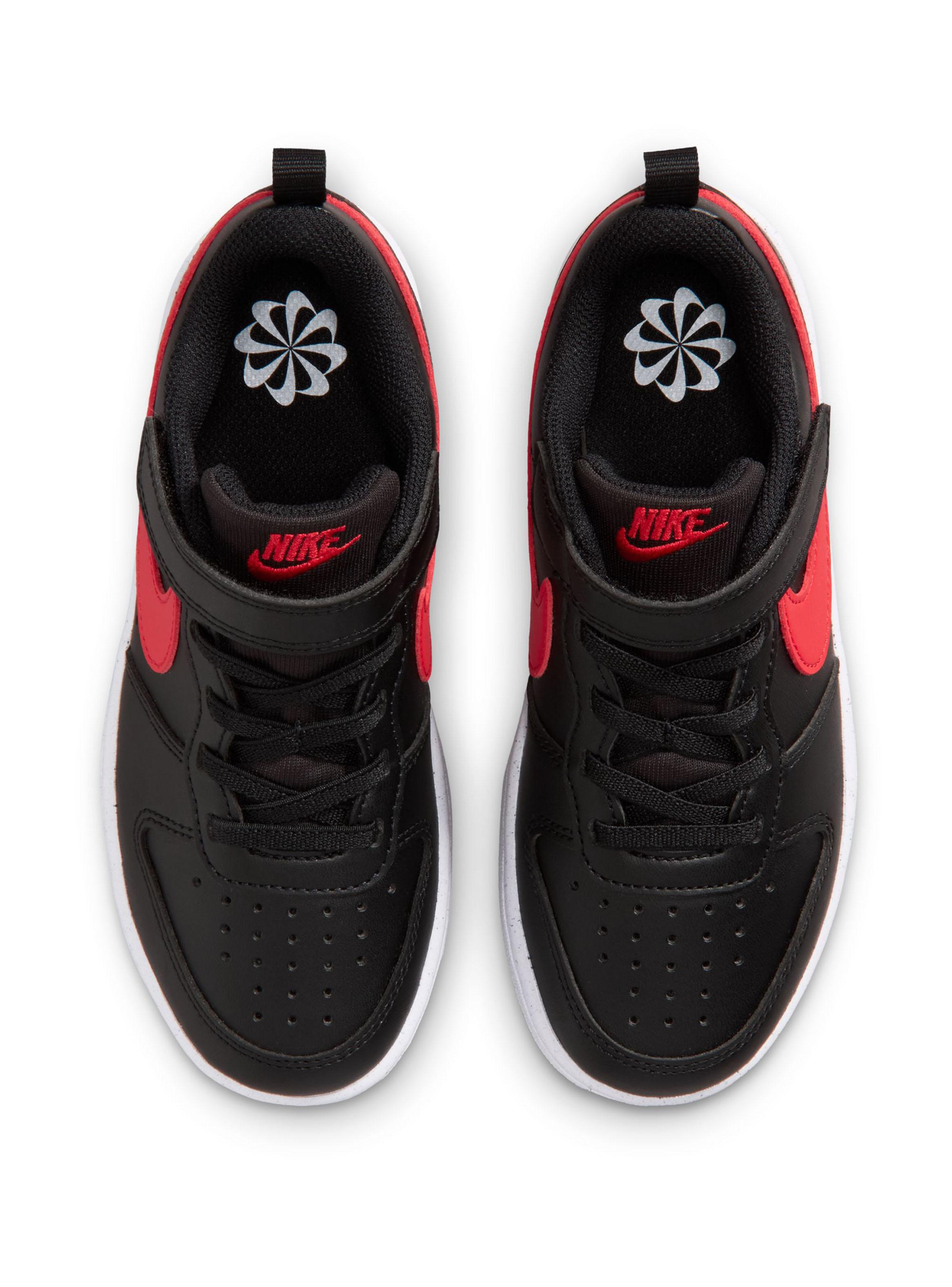 Zapatilla Urbana Black Court Borough Low Recraft Niños-4