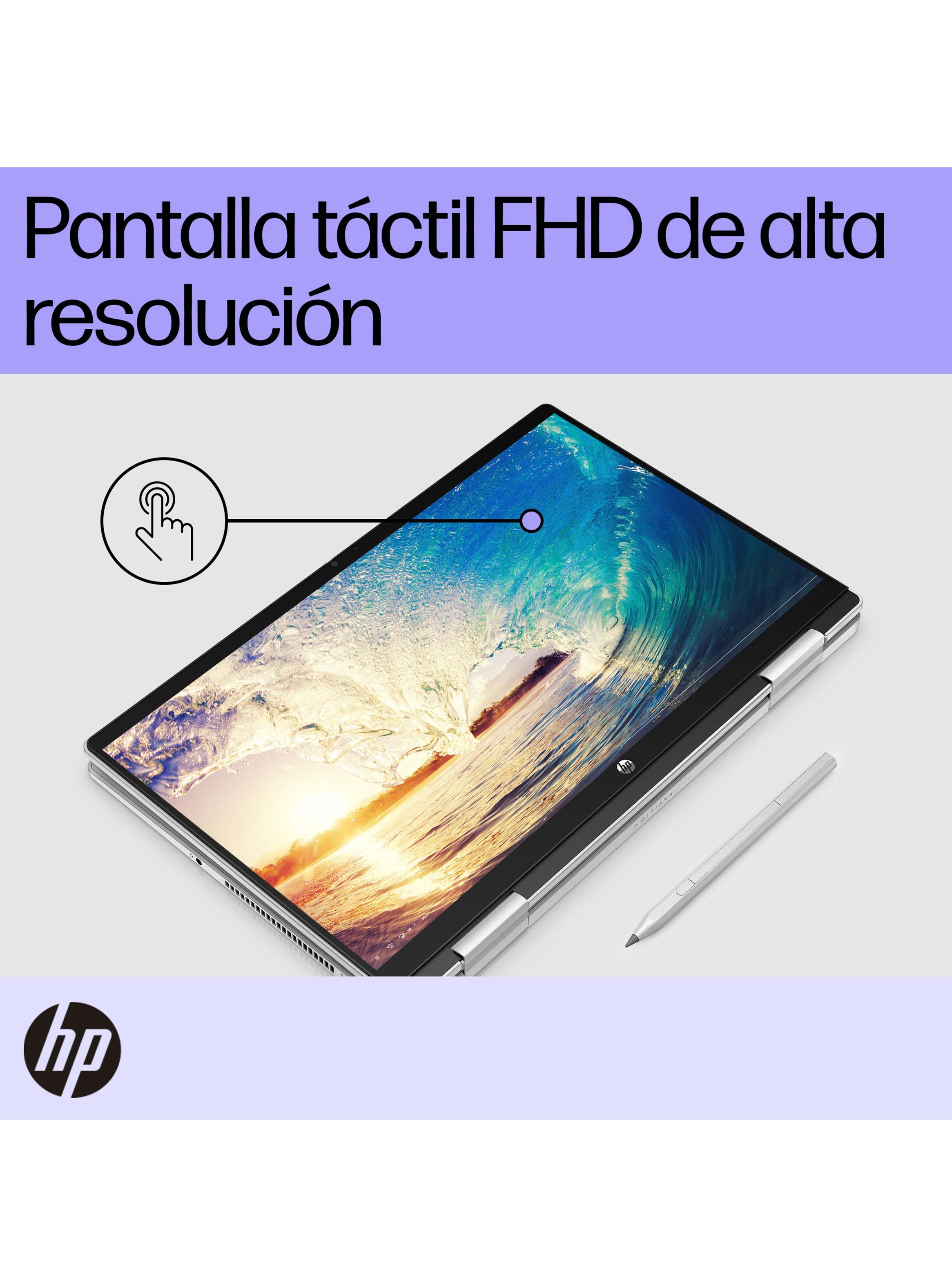 Notebook Pavilion x360 14-ek1002la Intel Core i7 16GB RAM 512GB SSD 14" Táctil FHD Windows 11 Home + Lápiz Zenvo Natural Silver-7