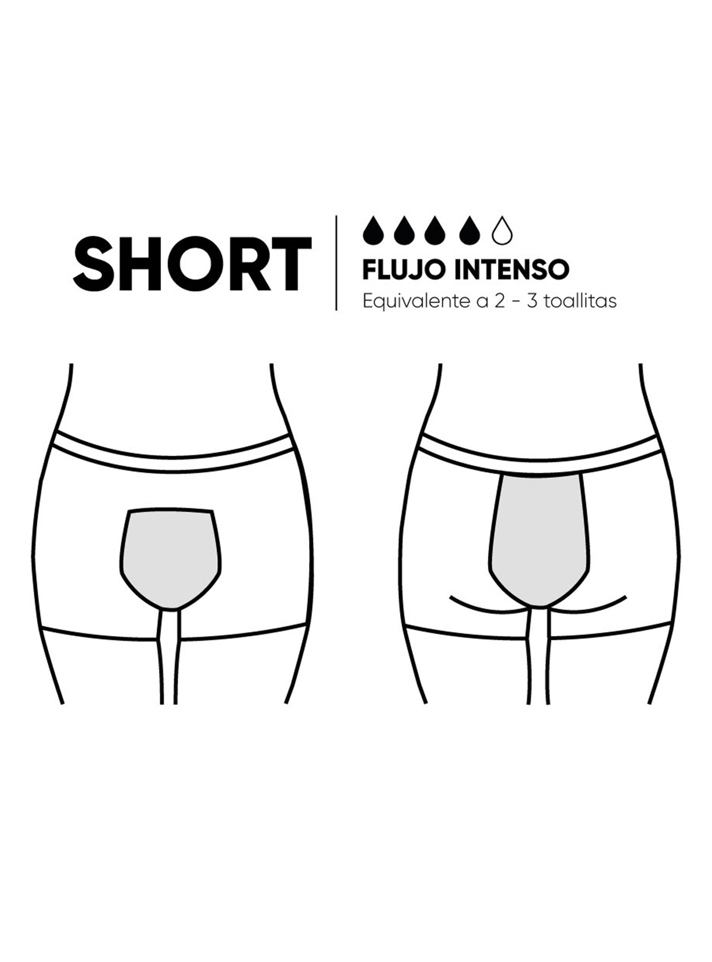 Calzón Menstrual Short Flujo Intenso-5