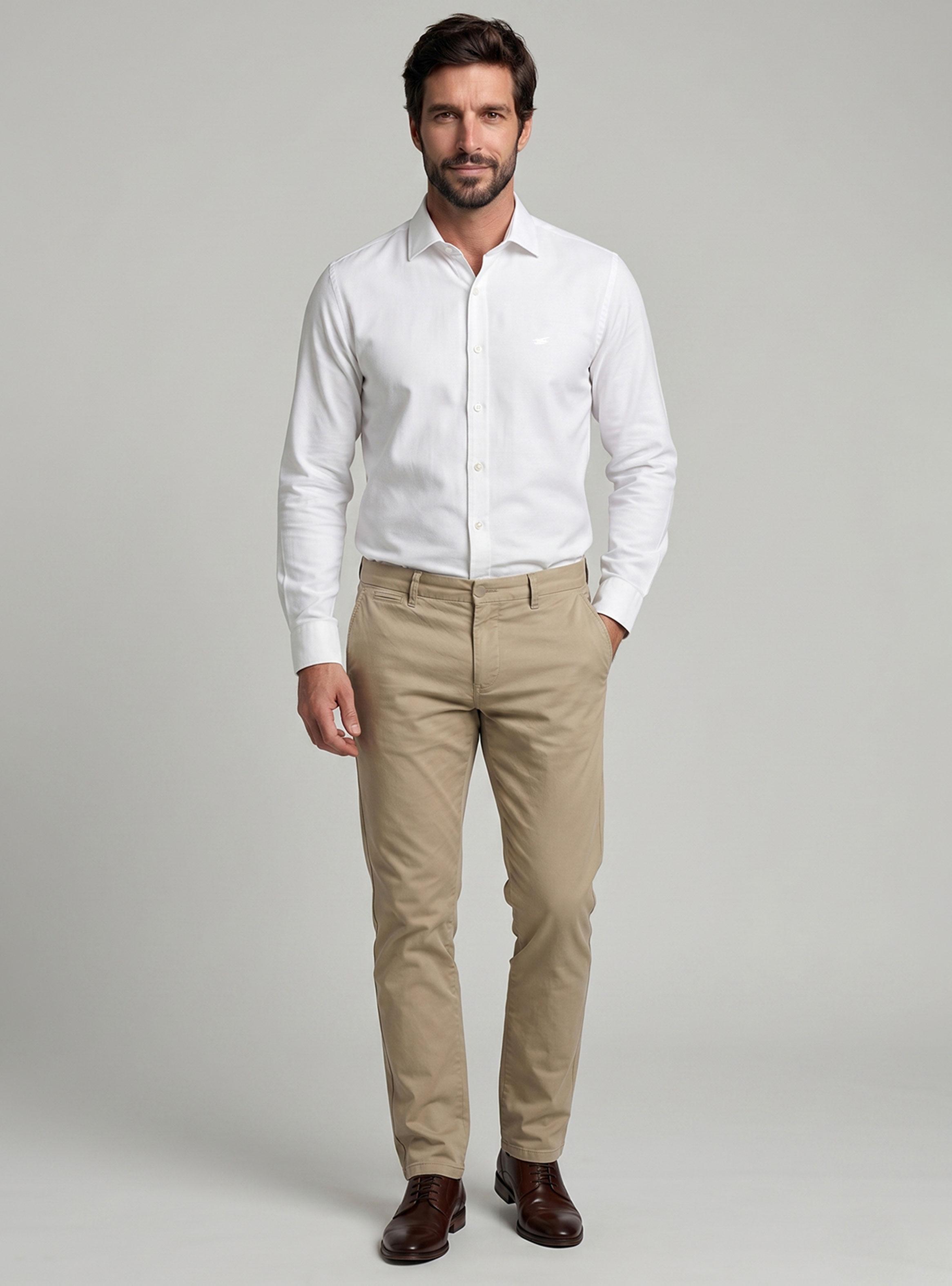 Camisa Oxford Sport Manga Larga-3