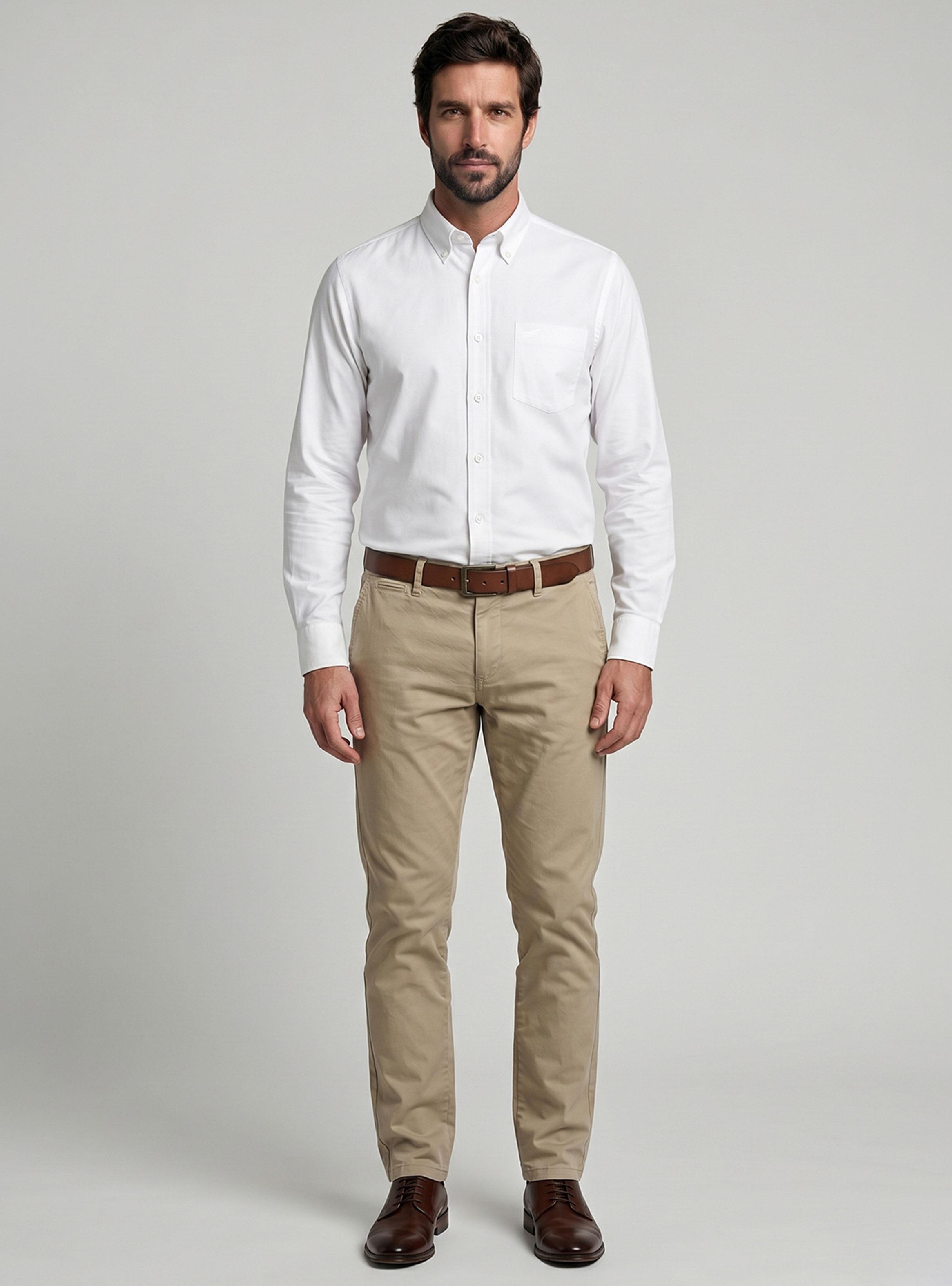 Camisa Oxford Smart Casual-3