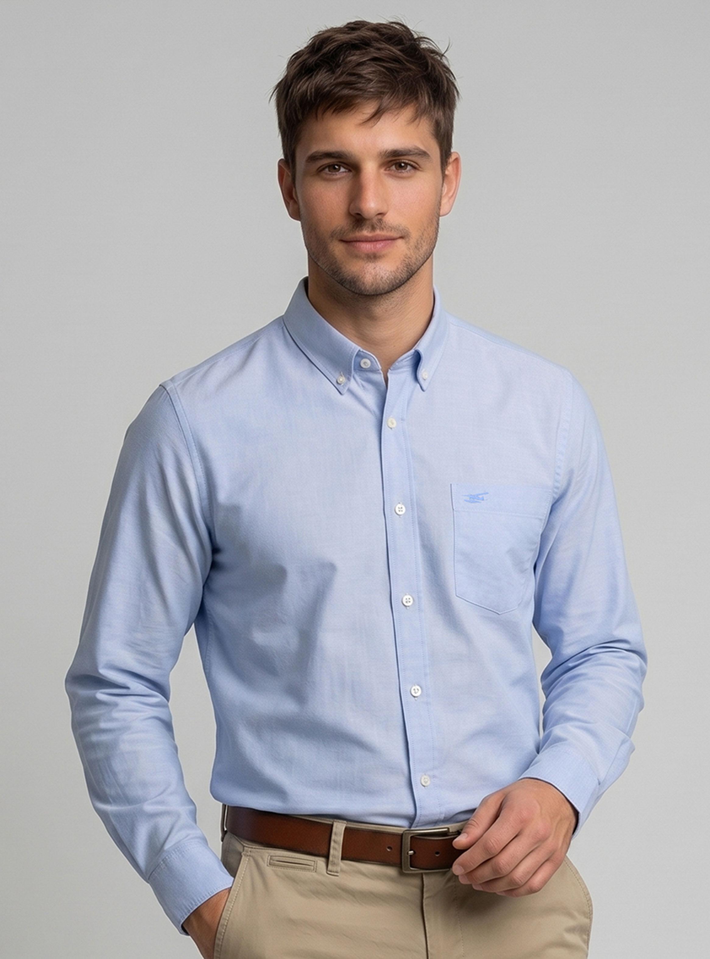 Camisa Oxford Smart Casual-0