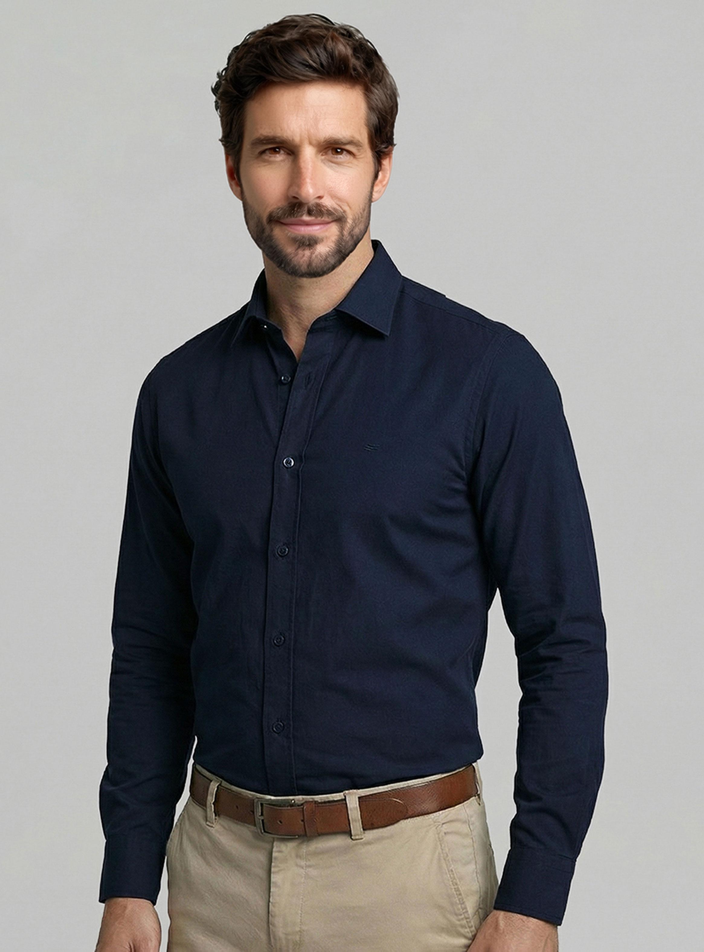 Camisa Dublin Botones Manga Larga-0