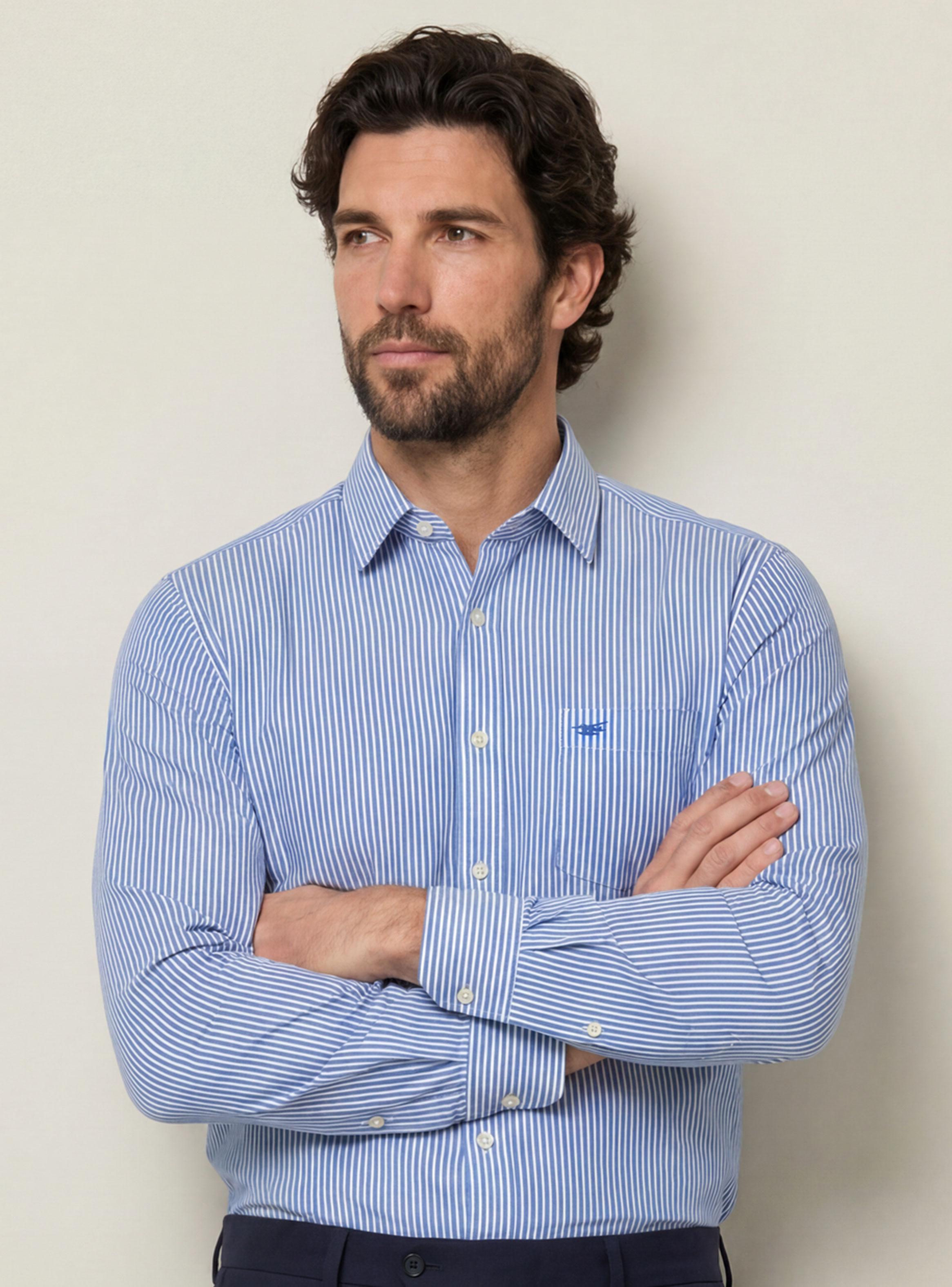 Camisa Dublin Stripes Manga Larga-0