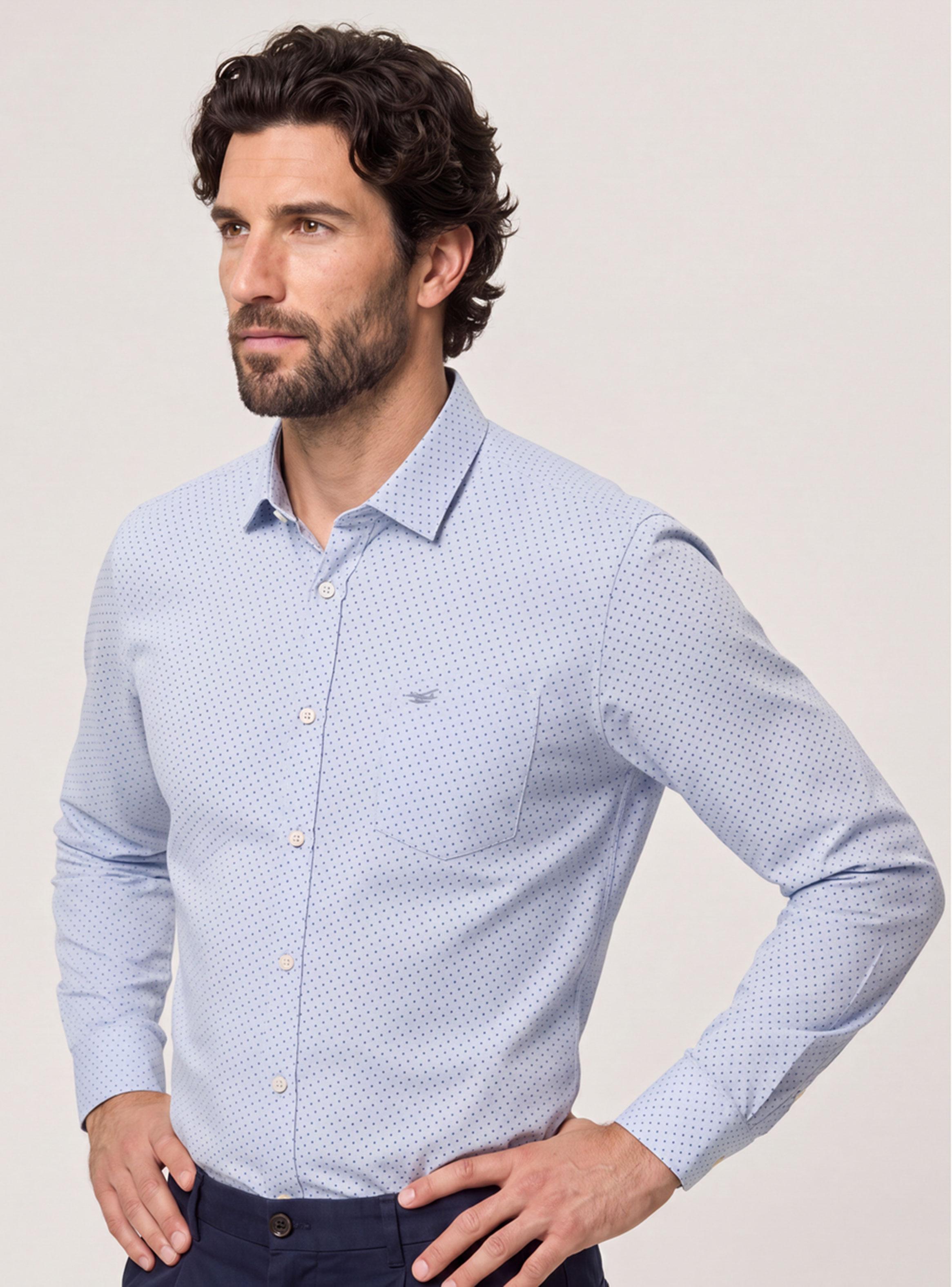Camisa Boise Puntos Manga Larga-0