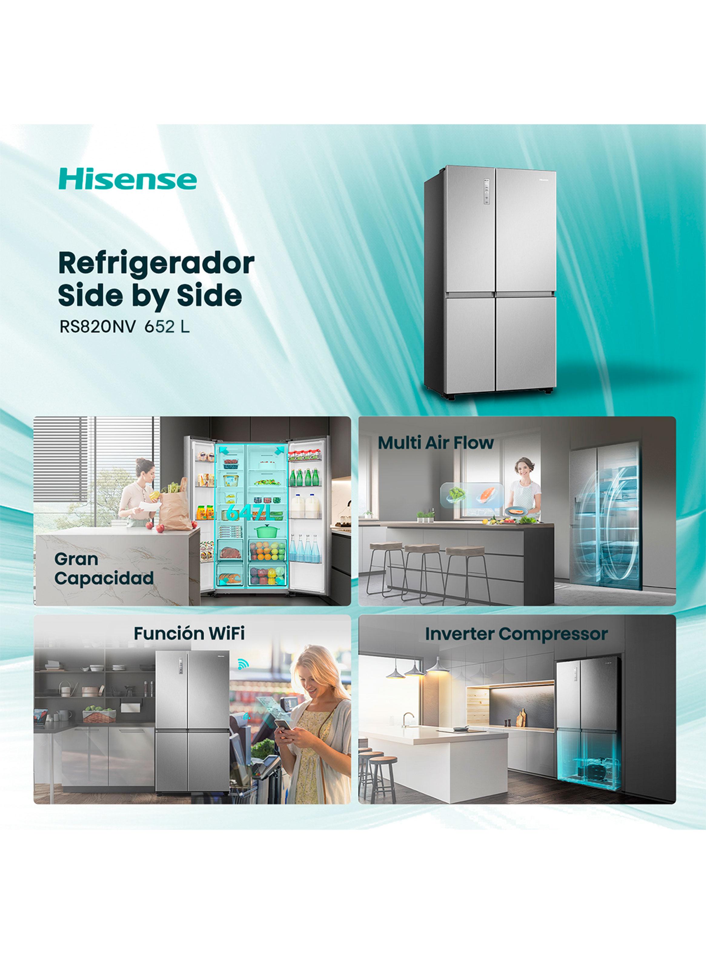 Refrigerador Side by Side No Fost 652 Litros RS820NV-3
