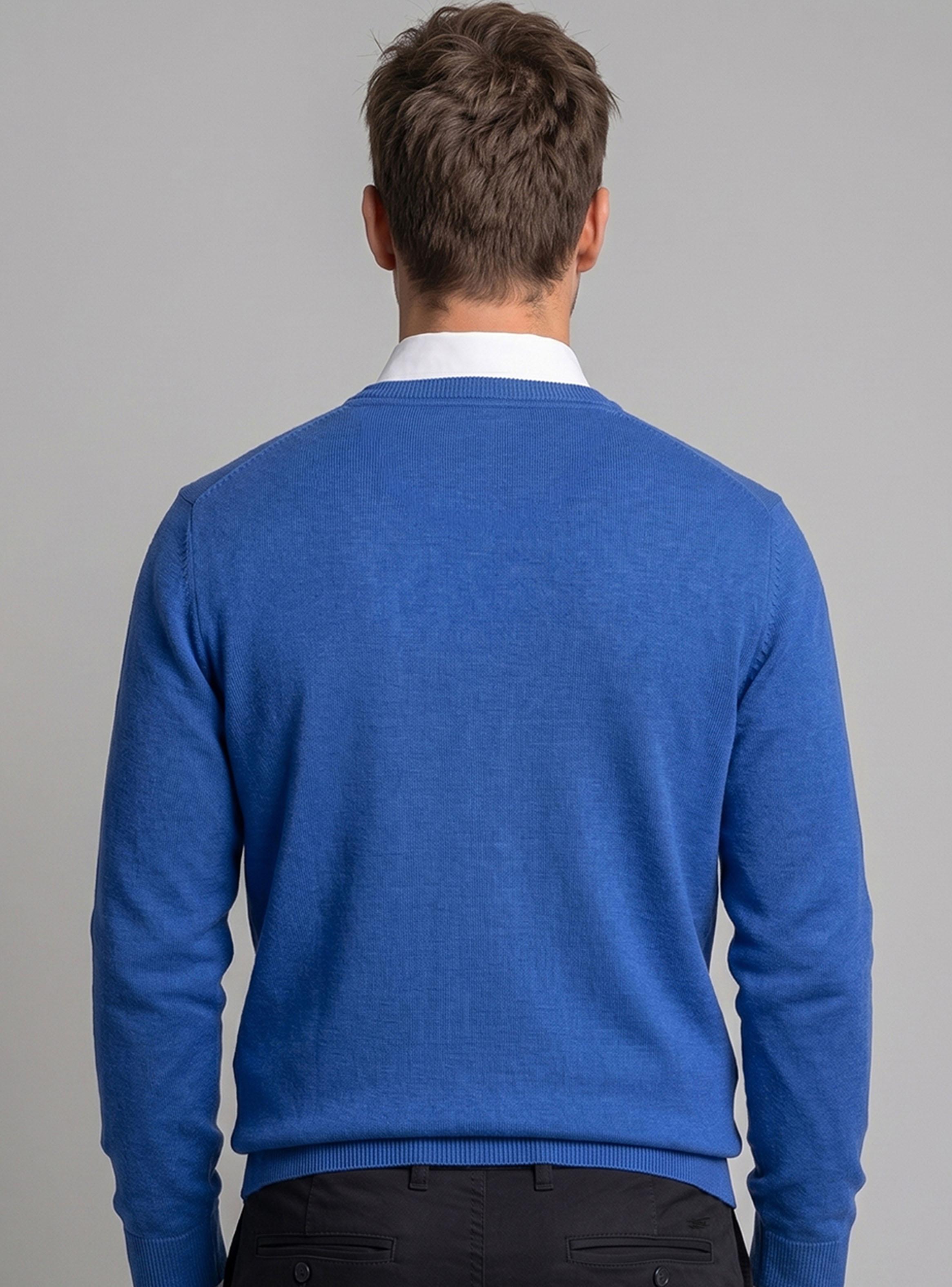 Sweater Atlanta V-Neck Melange Cuello V-1