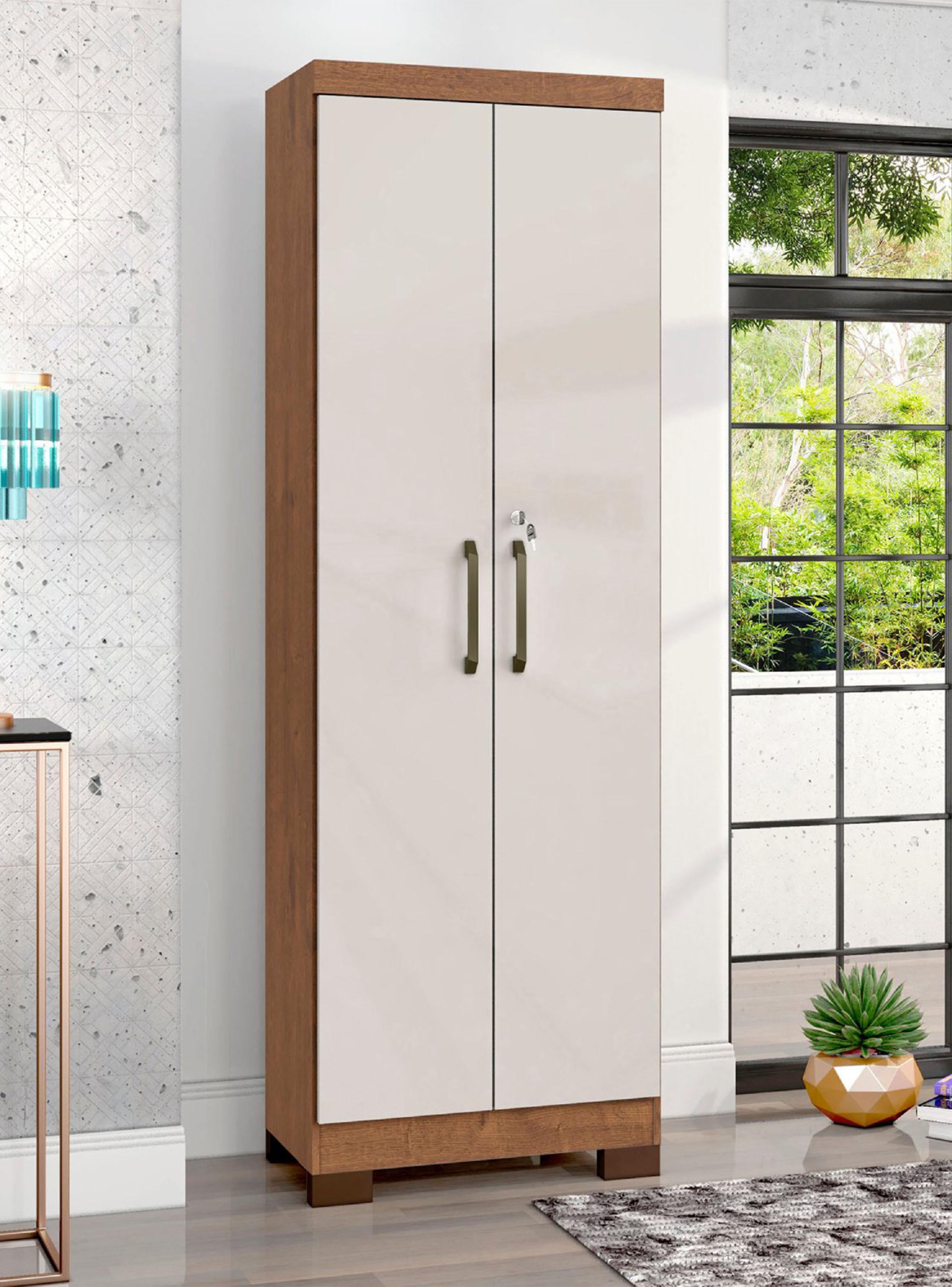 Mueble Alacena Armario Multiuso con 2 Puertas y Llave MDP-3