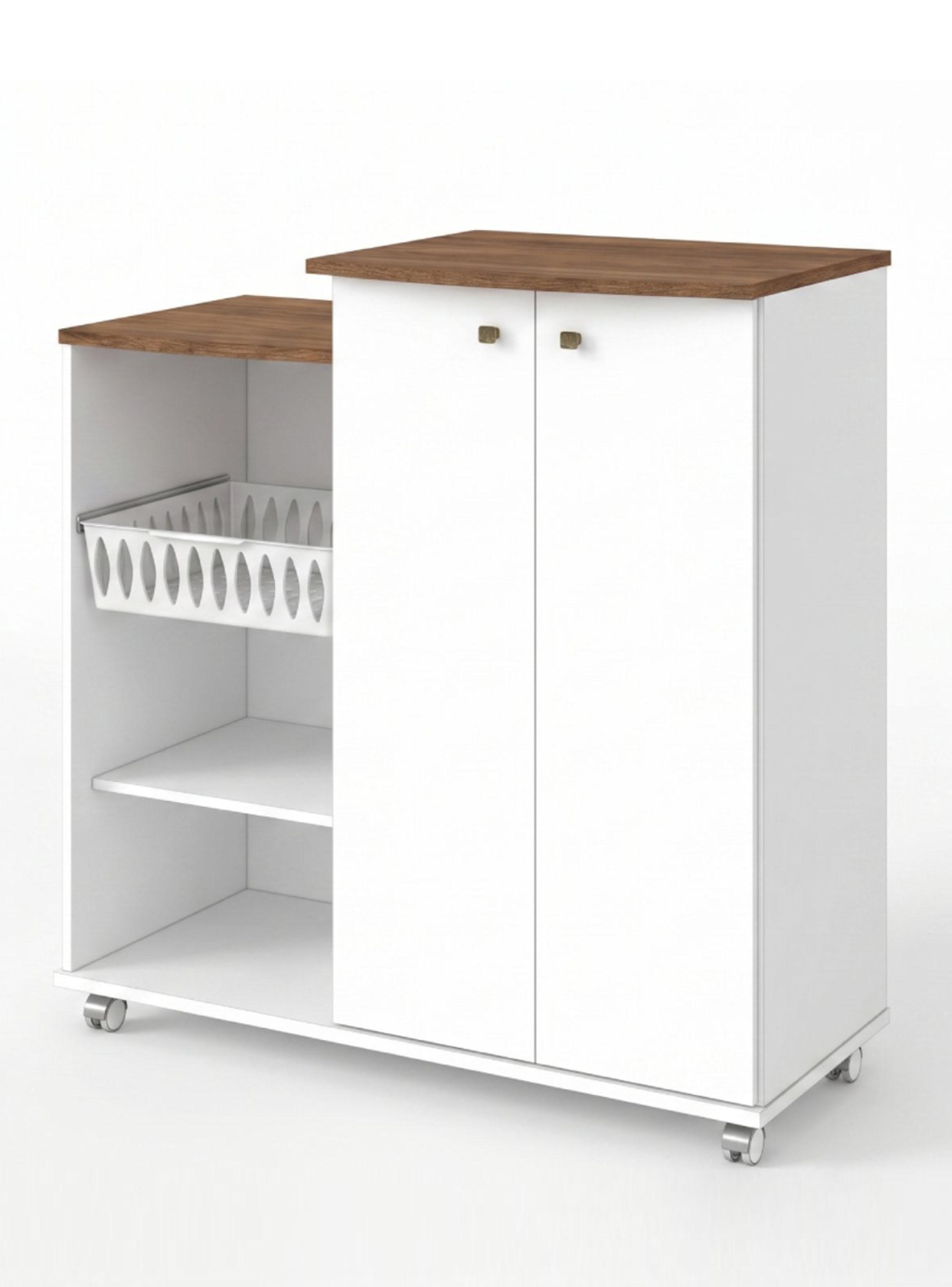 Mueble Auxiliar de Cocina con Ruedas Natura MDP-2