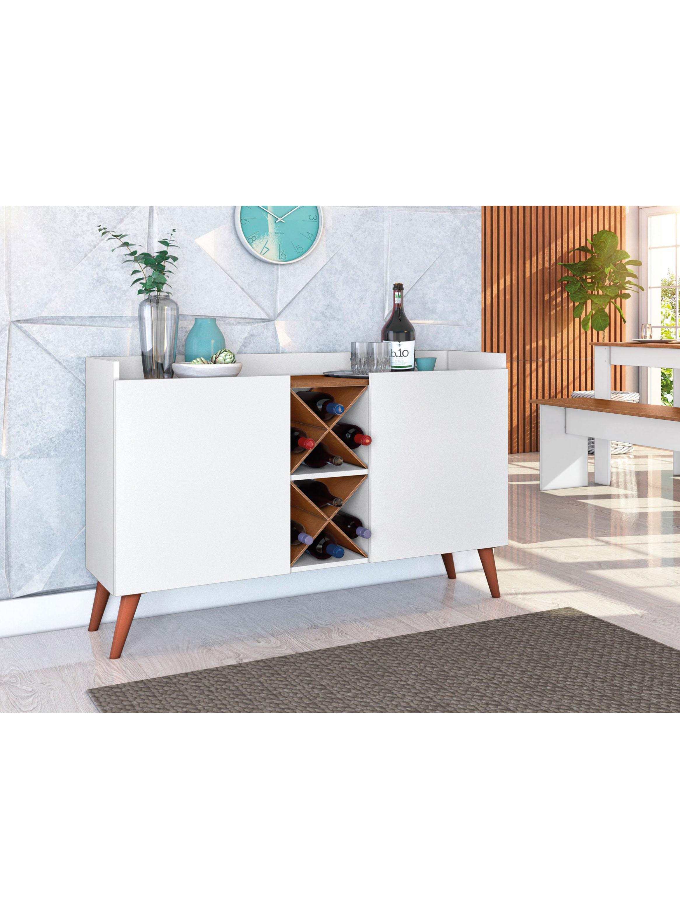 Mueble Buffet Aparador Bar Blanco MDP-3
