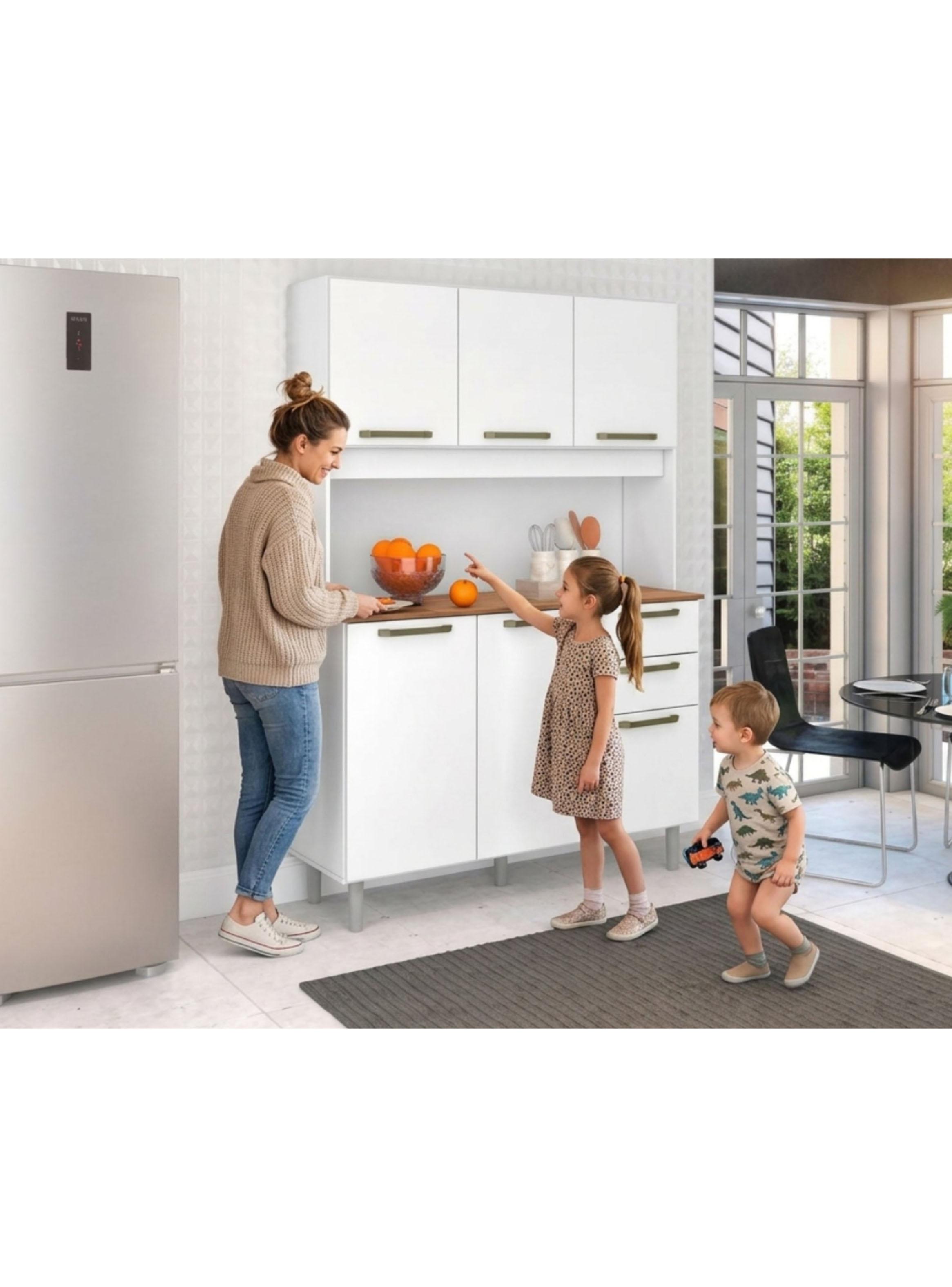 Mueble de Cocina Alacena Despensa Blanco MDP-4