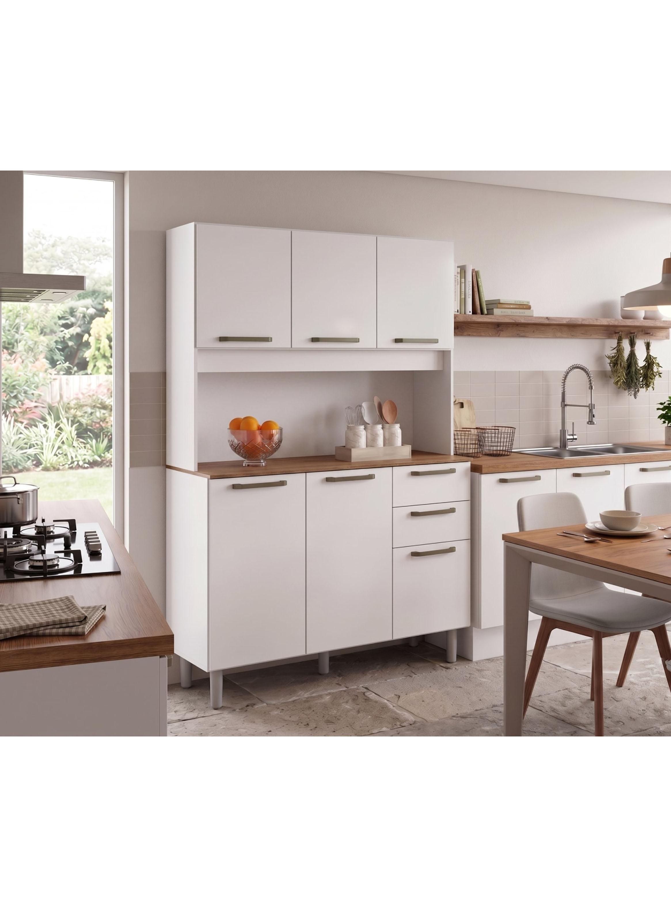 Mueble de Cocina Alacena Despensa Blanco MDP-3