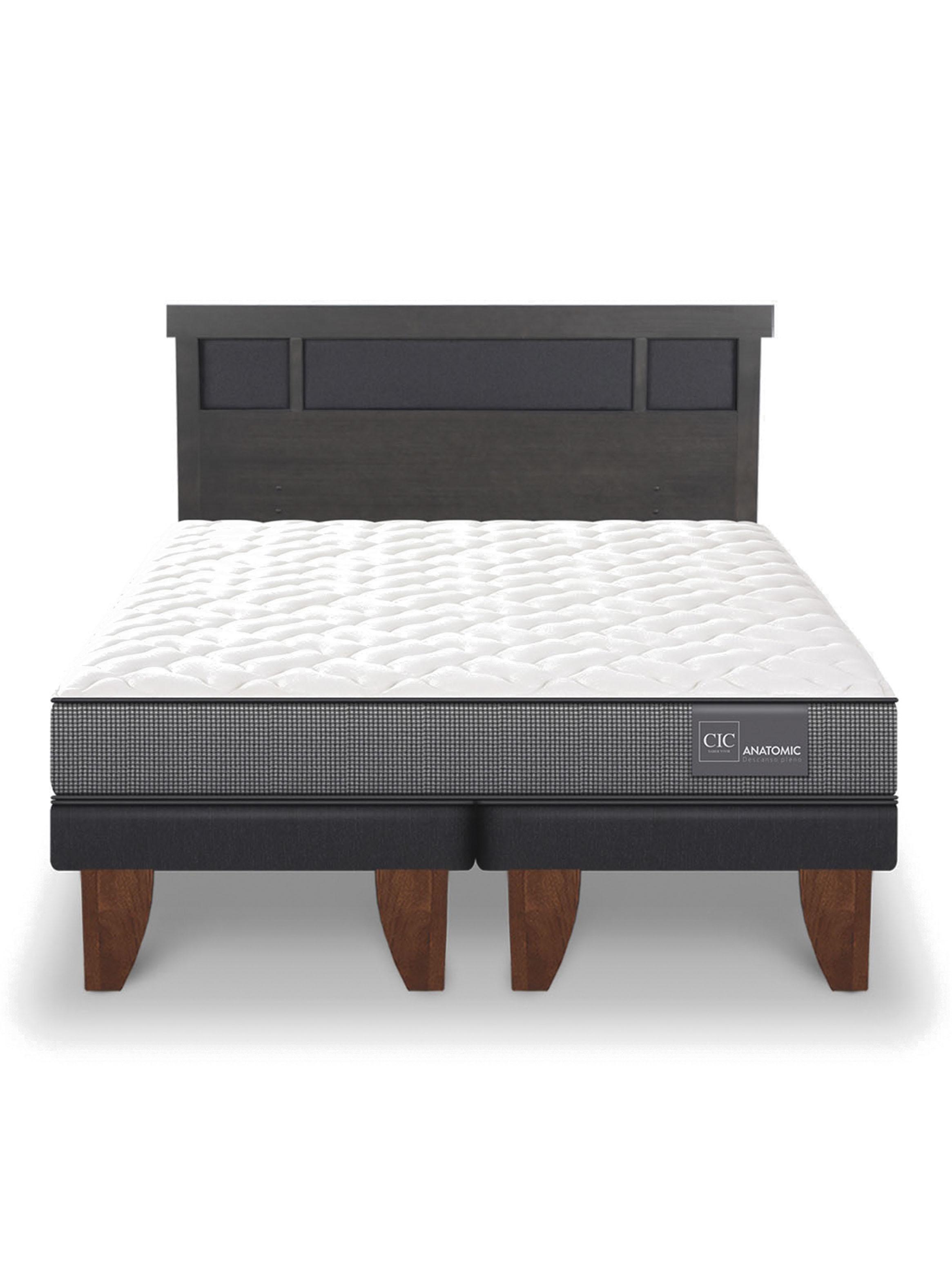 Cama Europea Anatomic King + Respaldo Dublín-2