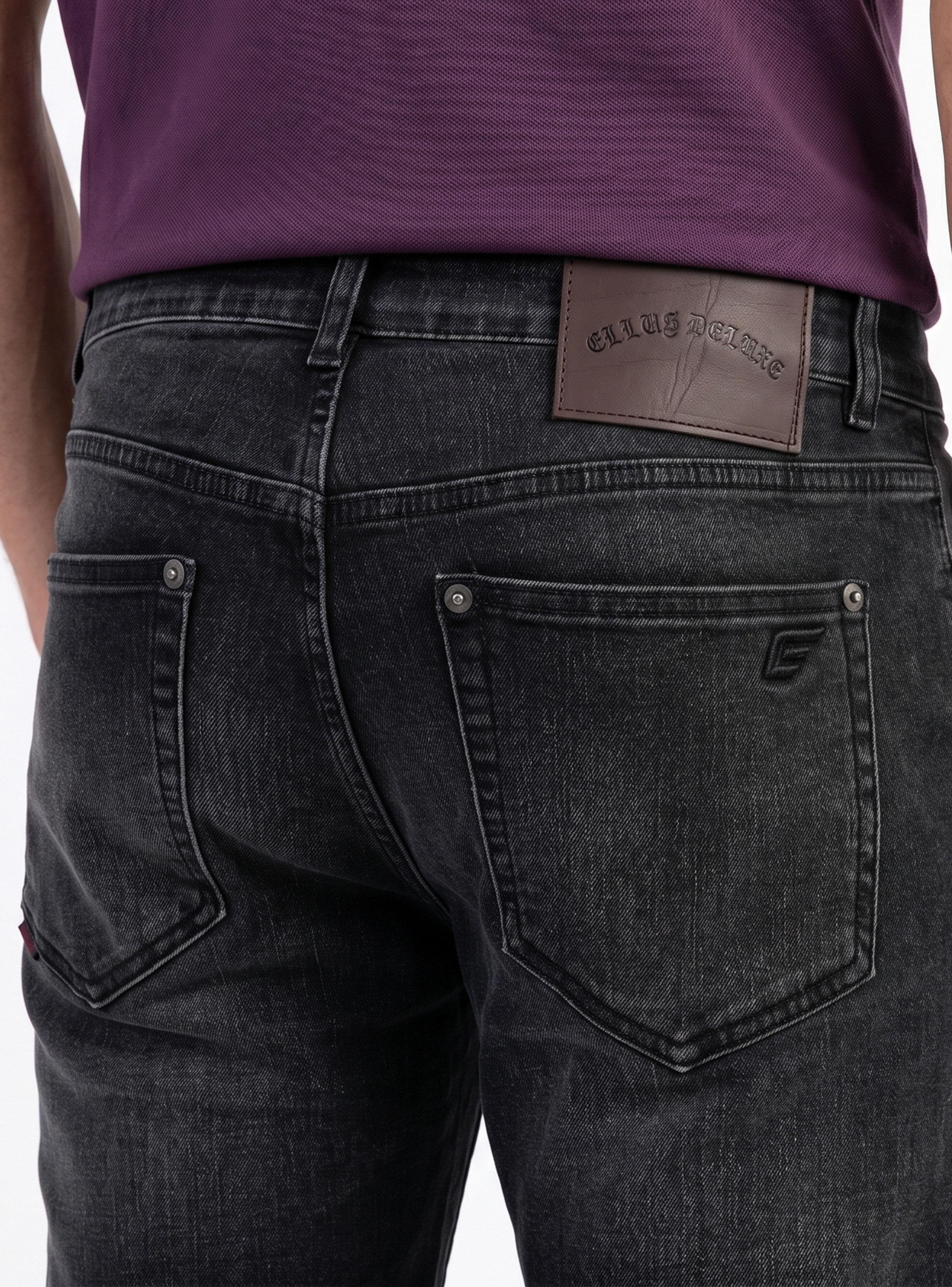 Jeans Straight Black Grey Embosse Bolsillo-2
