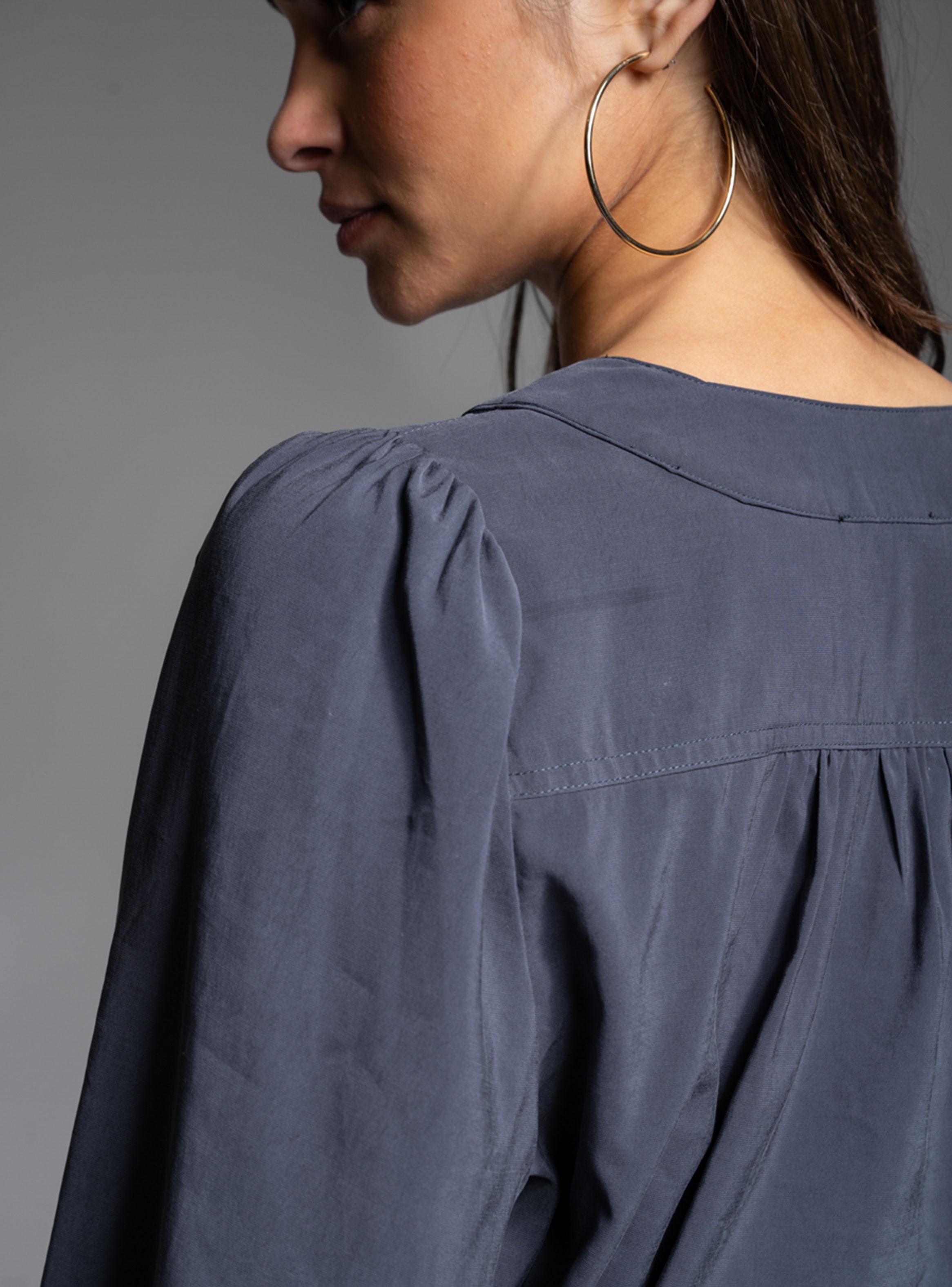 Blusa Ivoire Azul Marino-3