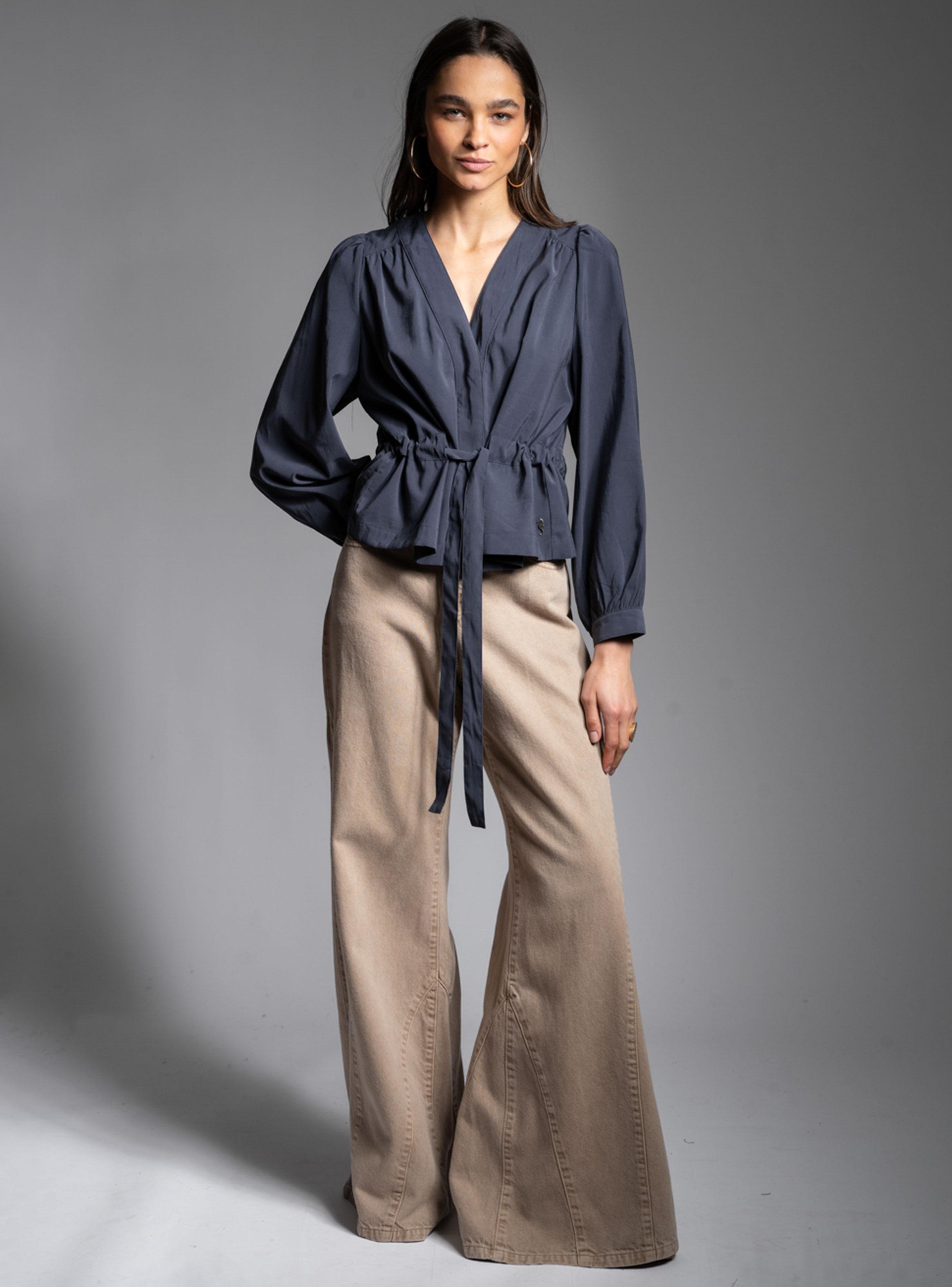 Blusa Ivoire Azul Marino-5