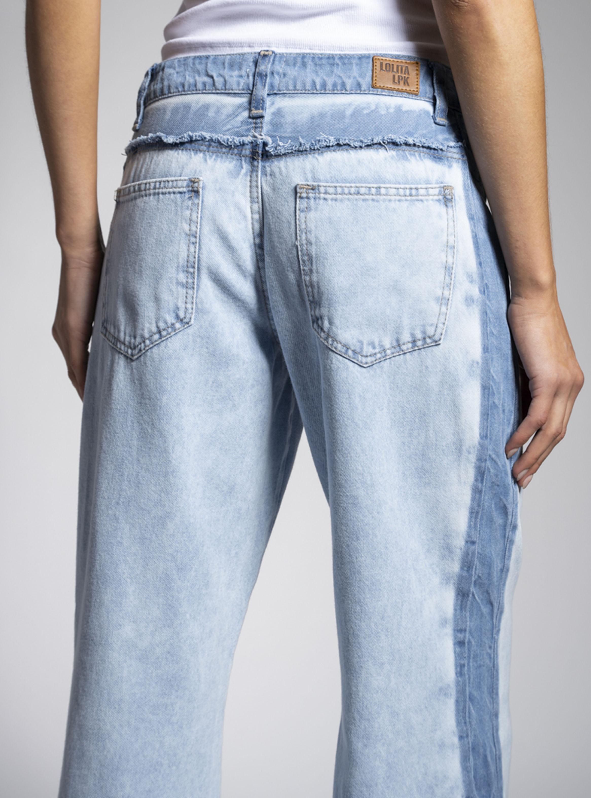 Jeans Tiro Bajo Recto Renata Celeste-3