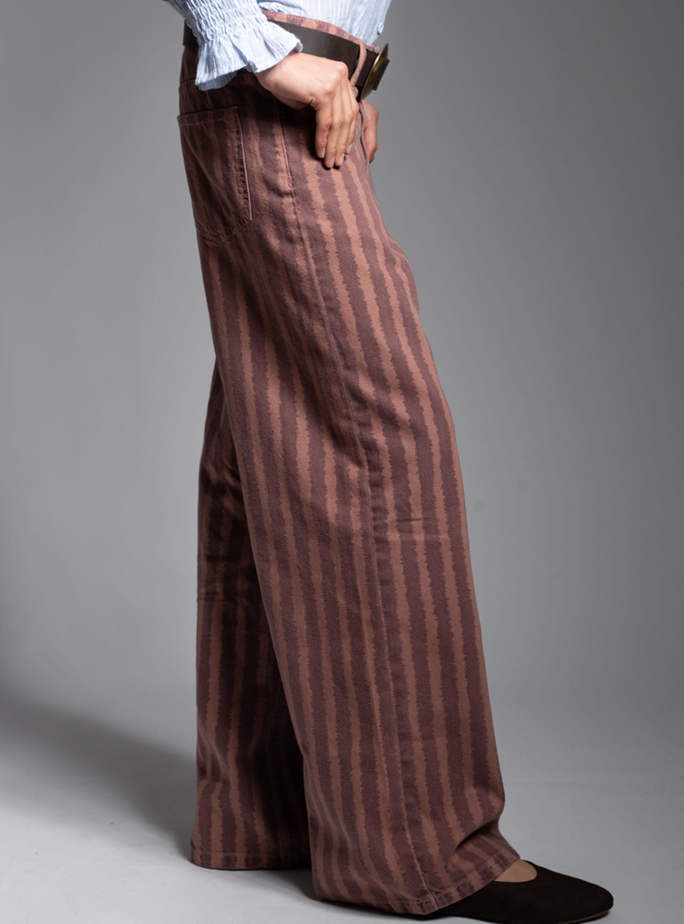 Jeans Tiro Bajo Wide Leg Josefa TB Burdeo-2