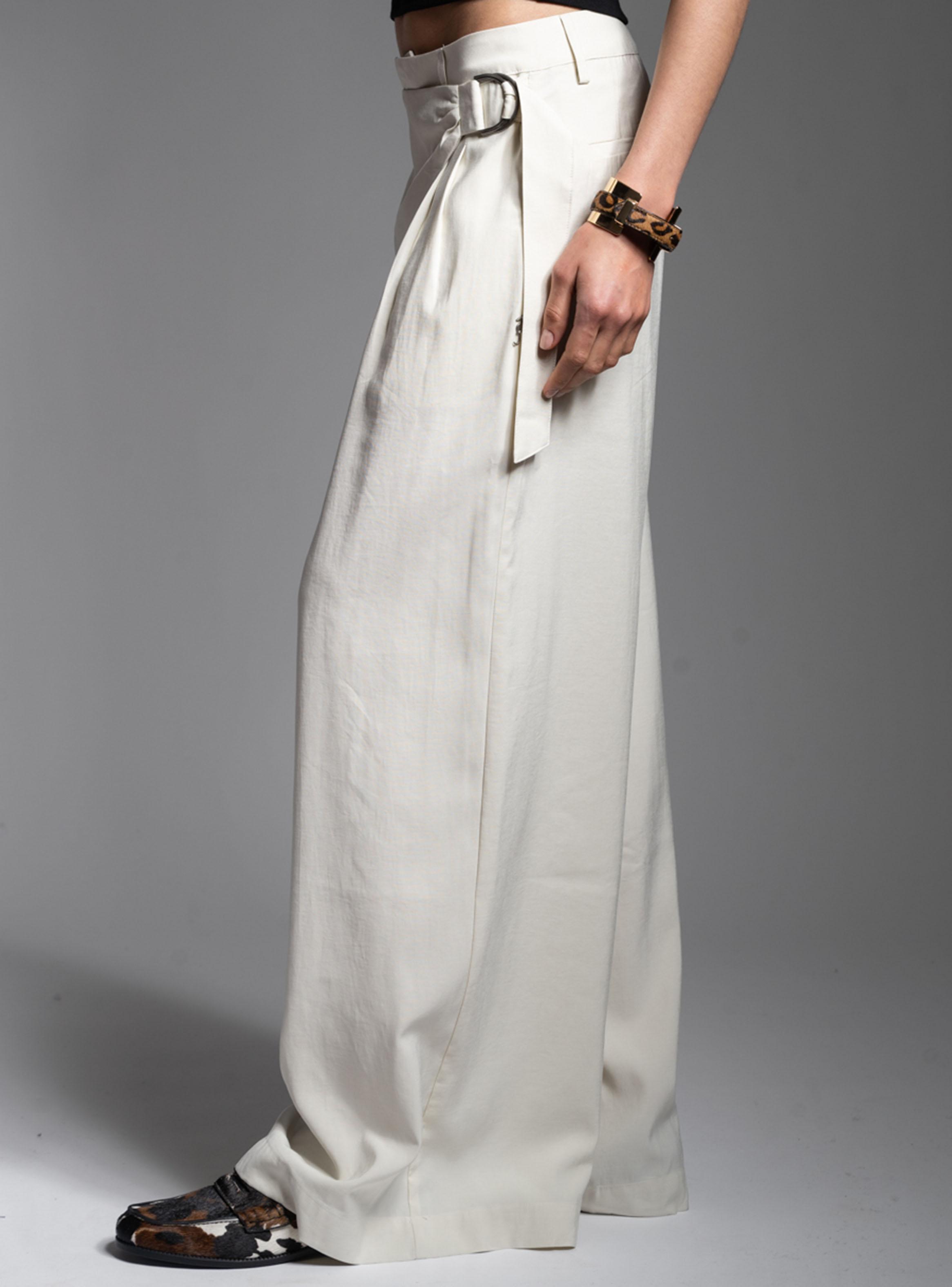 Pantalón Tiro Medio Wide Leg Noir Crudo-2