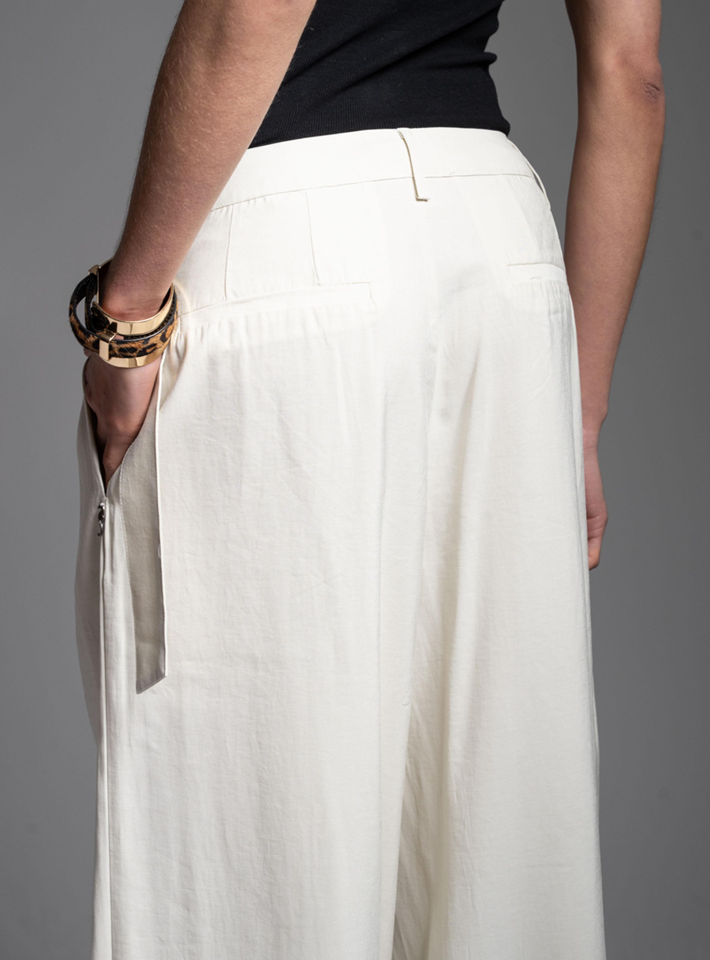 Pantalón Tiro Medio Wide Leg Noir Crudo-1