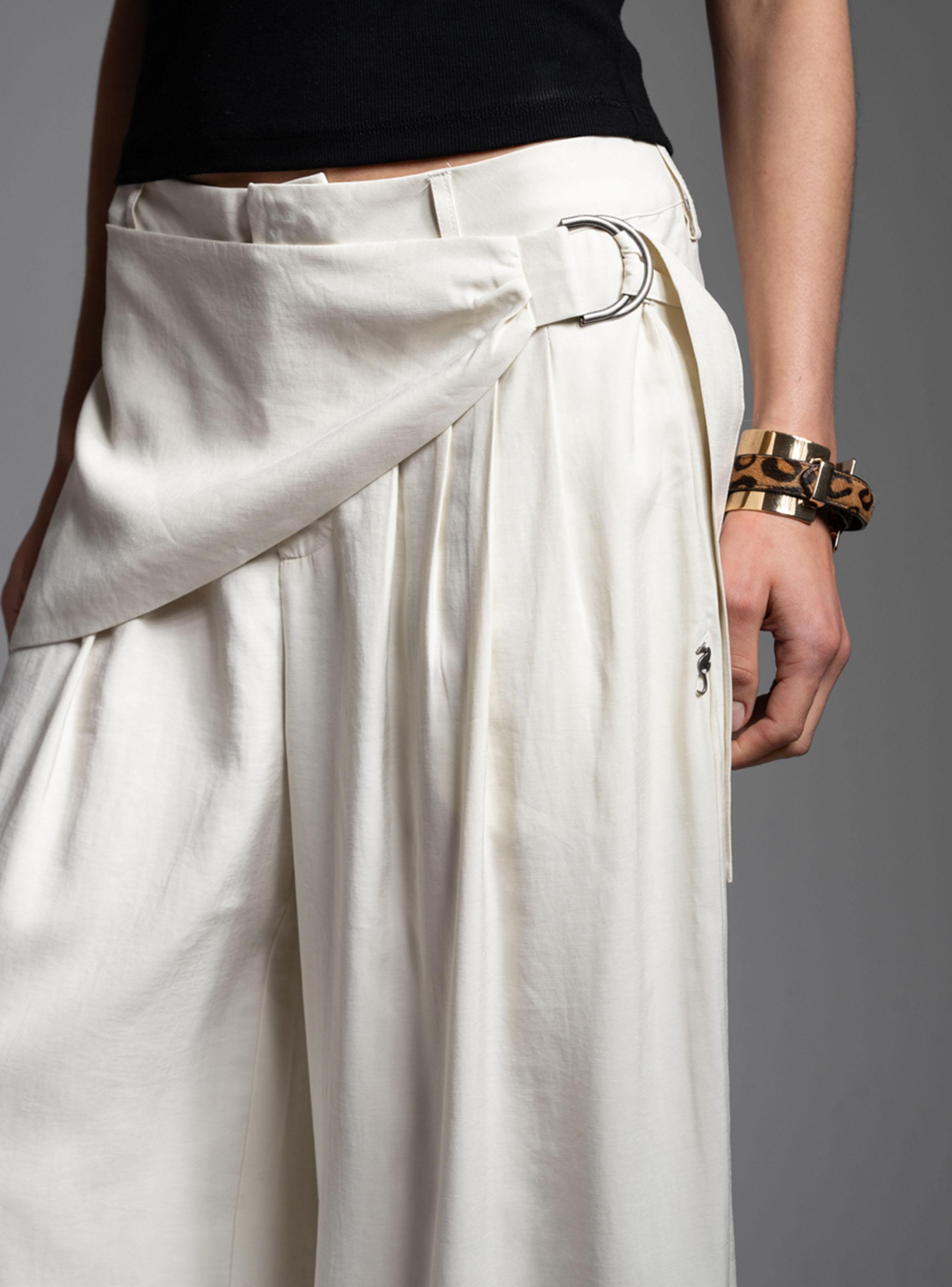 Pantalón Tiro Medio Wide Leg Noir Crudo-3