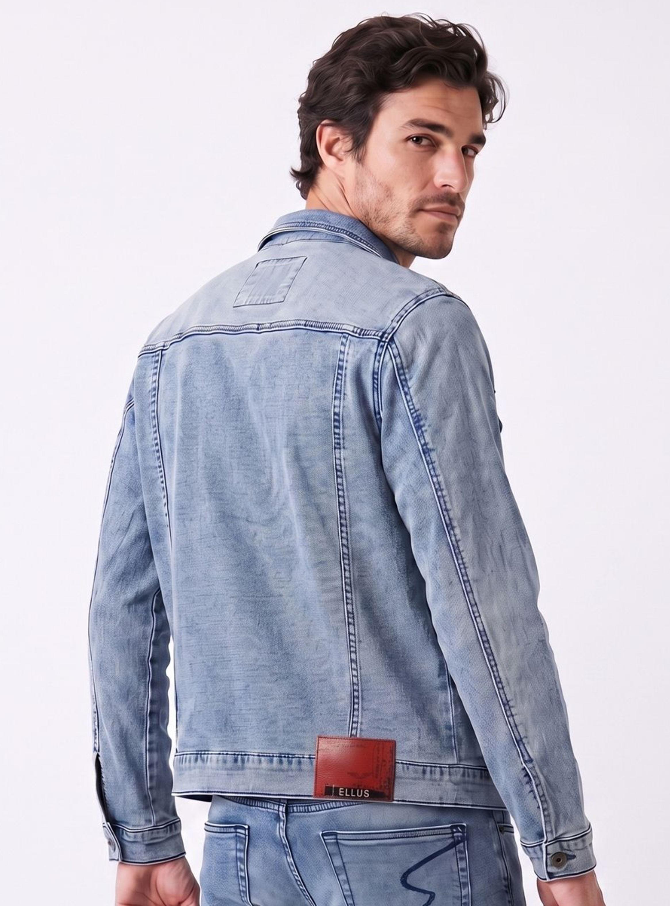 Chaqueta Trucker Light Blue Jogger Denim-1