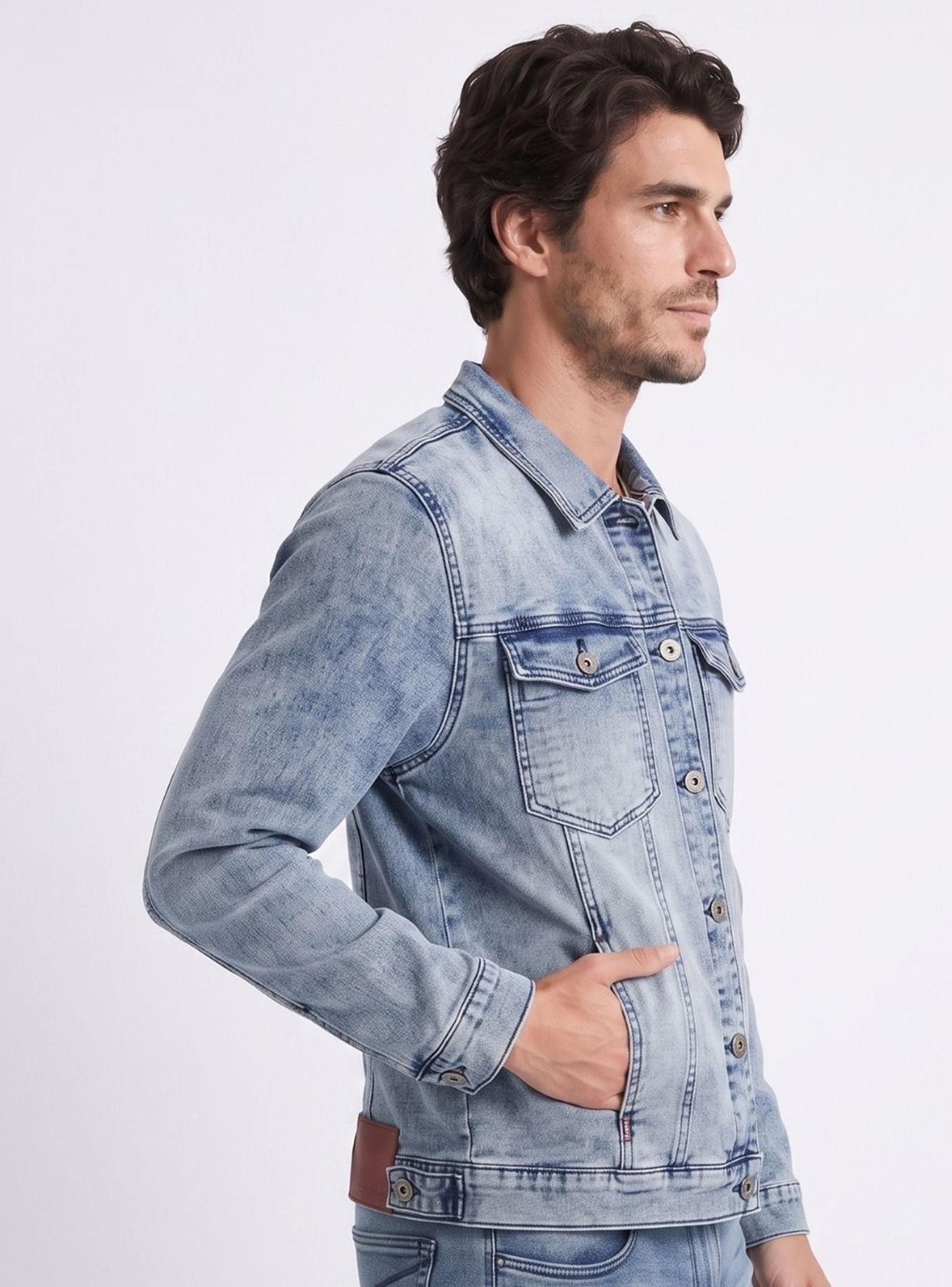 Chaqueta Trucker Light Blue Jogger Denim-2