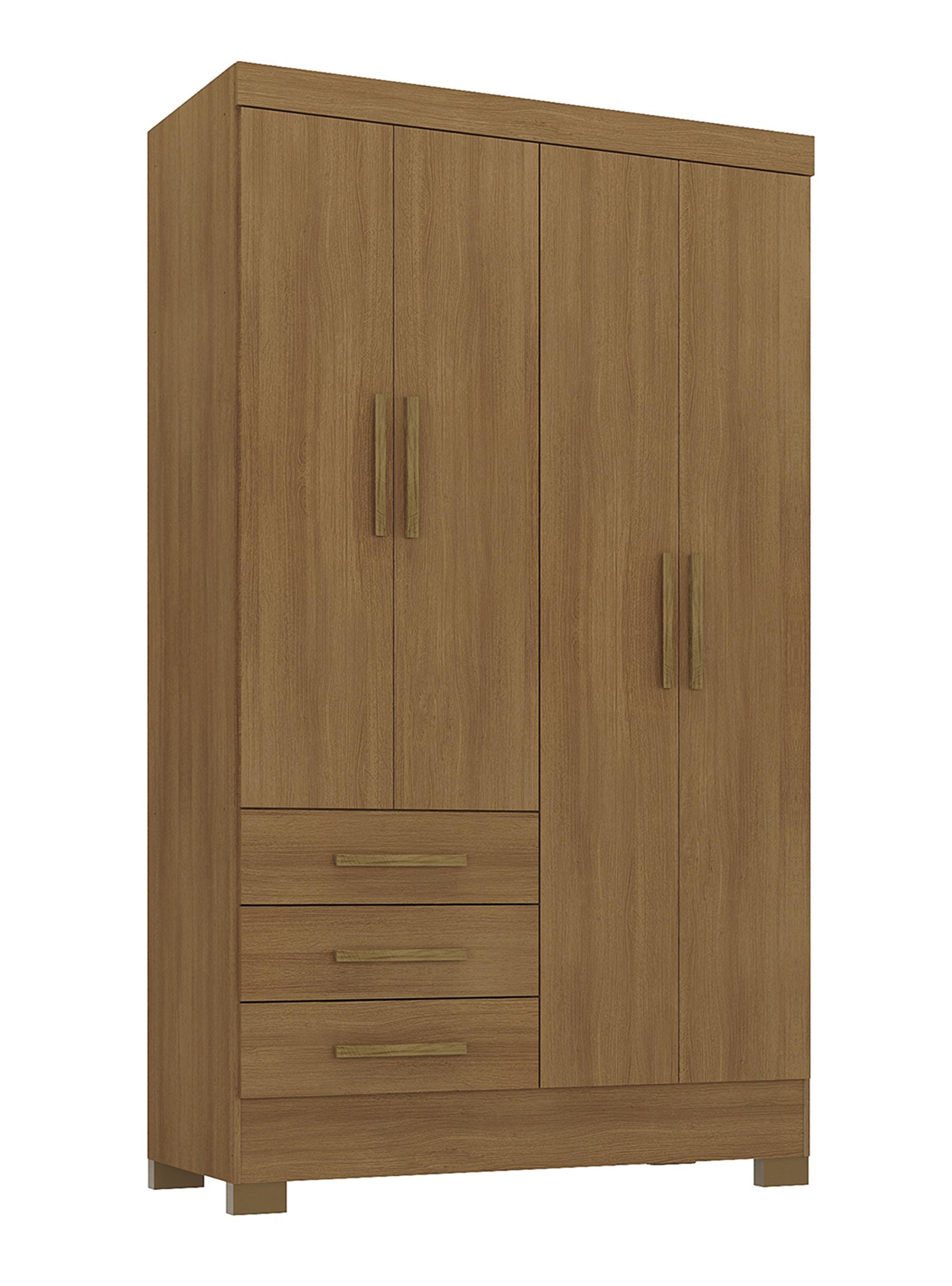 Clóset 4 Puertas 3 Cajones Paraty 200.5x108.4x40 cm-0