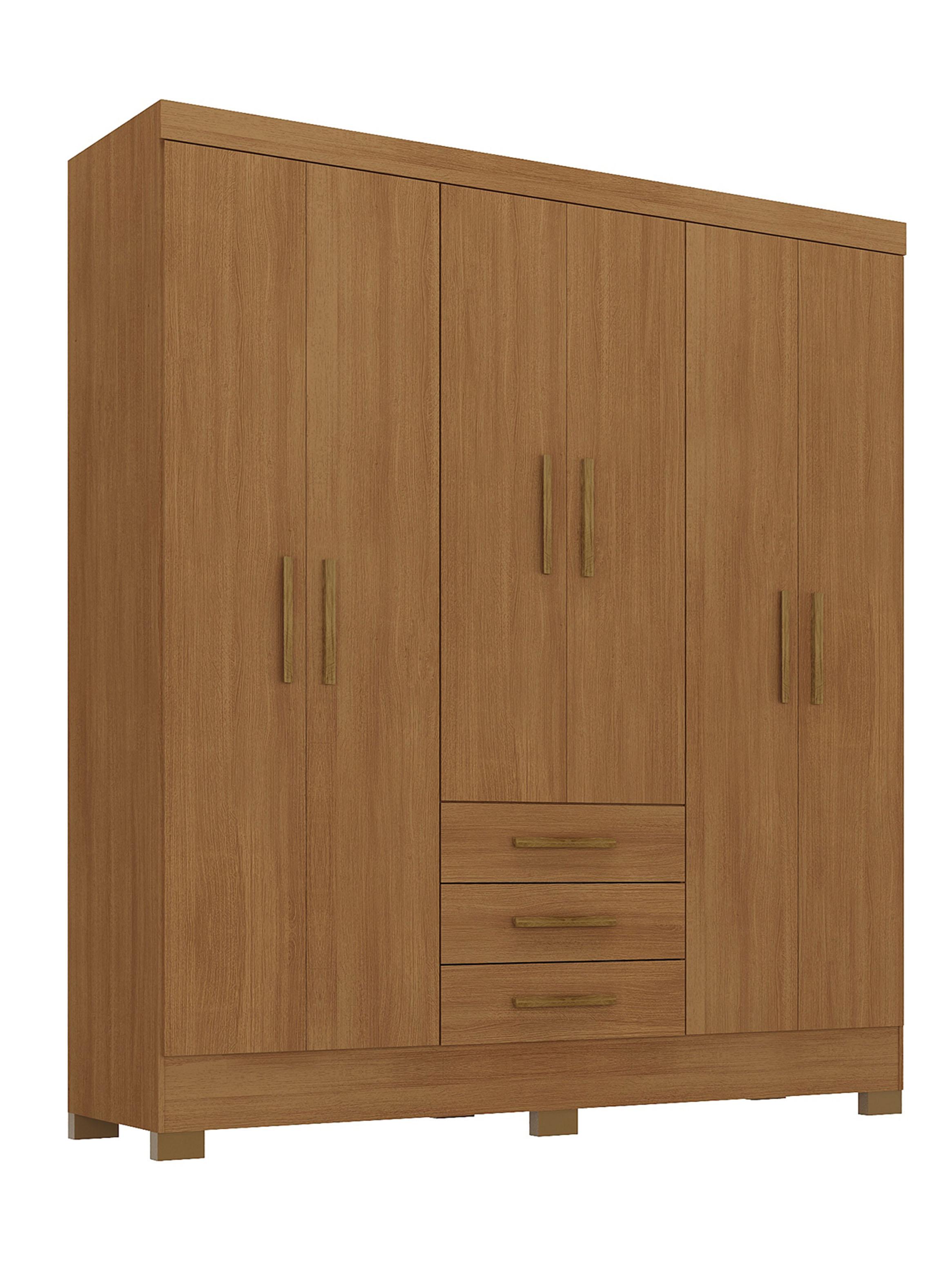 Clóset 6 Puertas 3 Cajones Itacare 200.5x162x40 cm-0