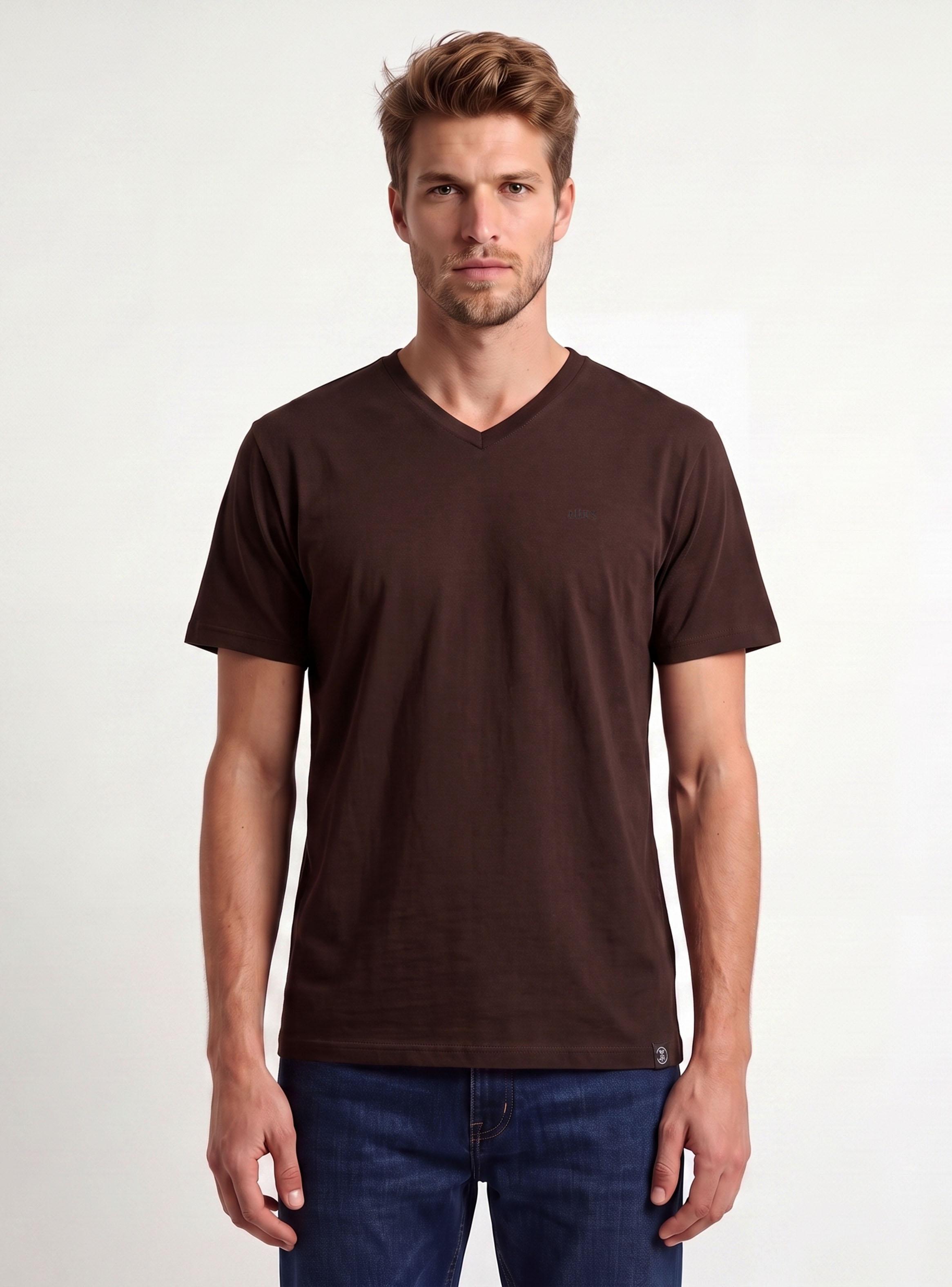 Polera Manga Corta V Neck Regular Fit-0