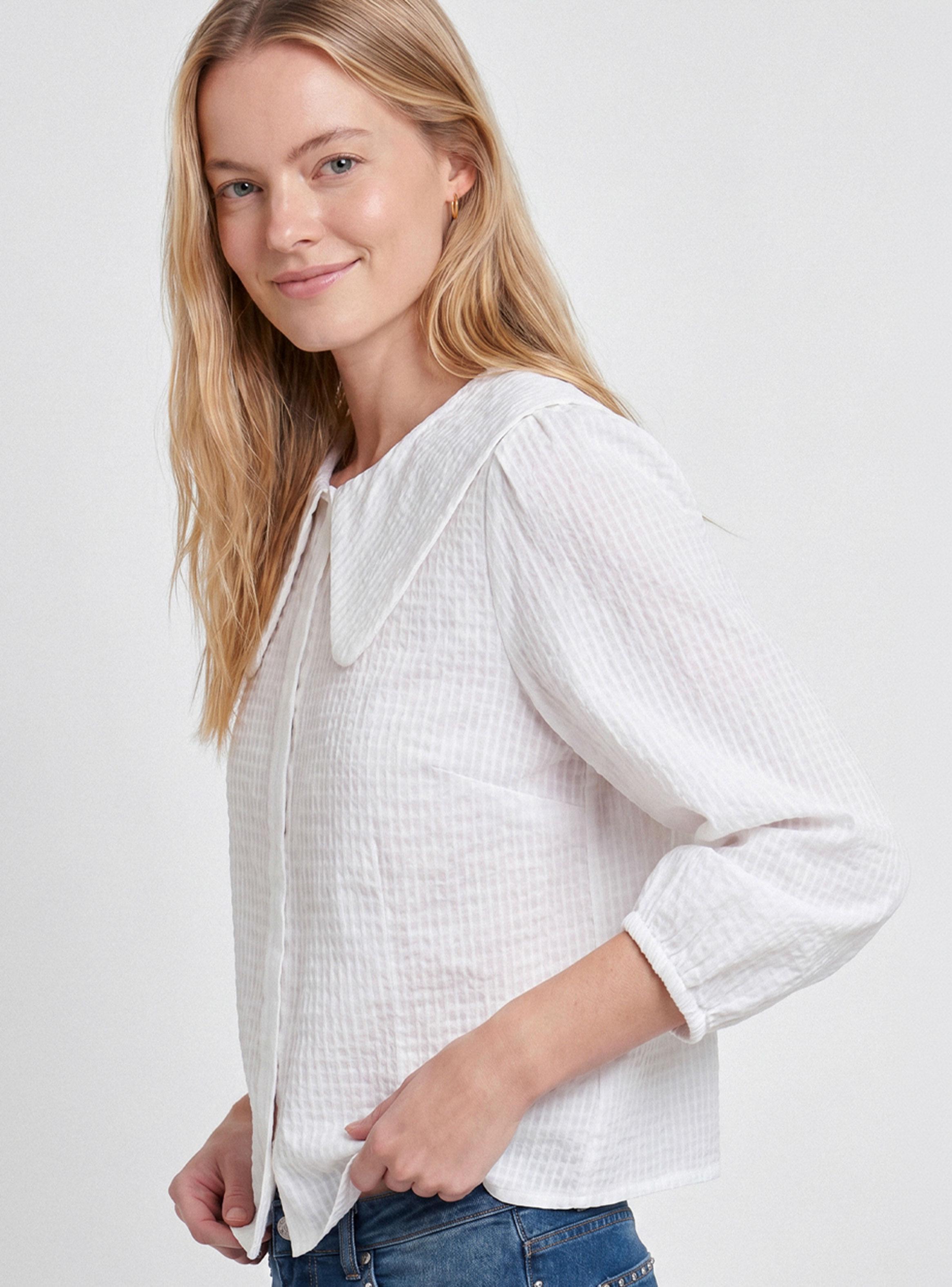 Blusa Cuello Bobo Vichy White-2