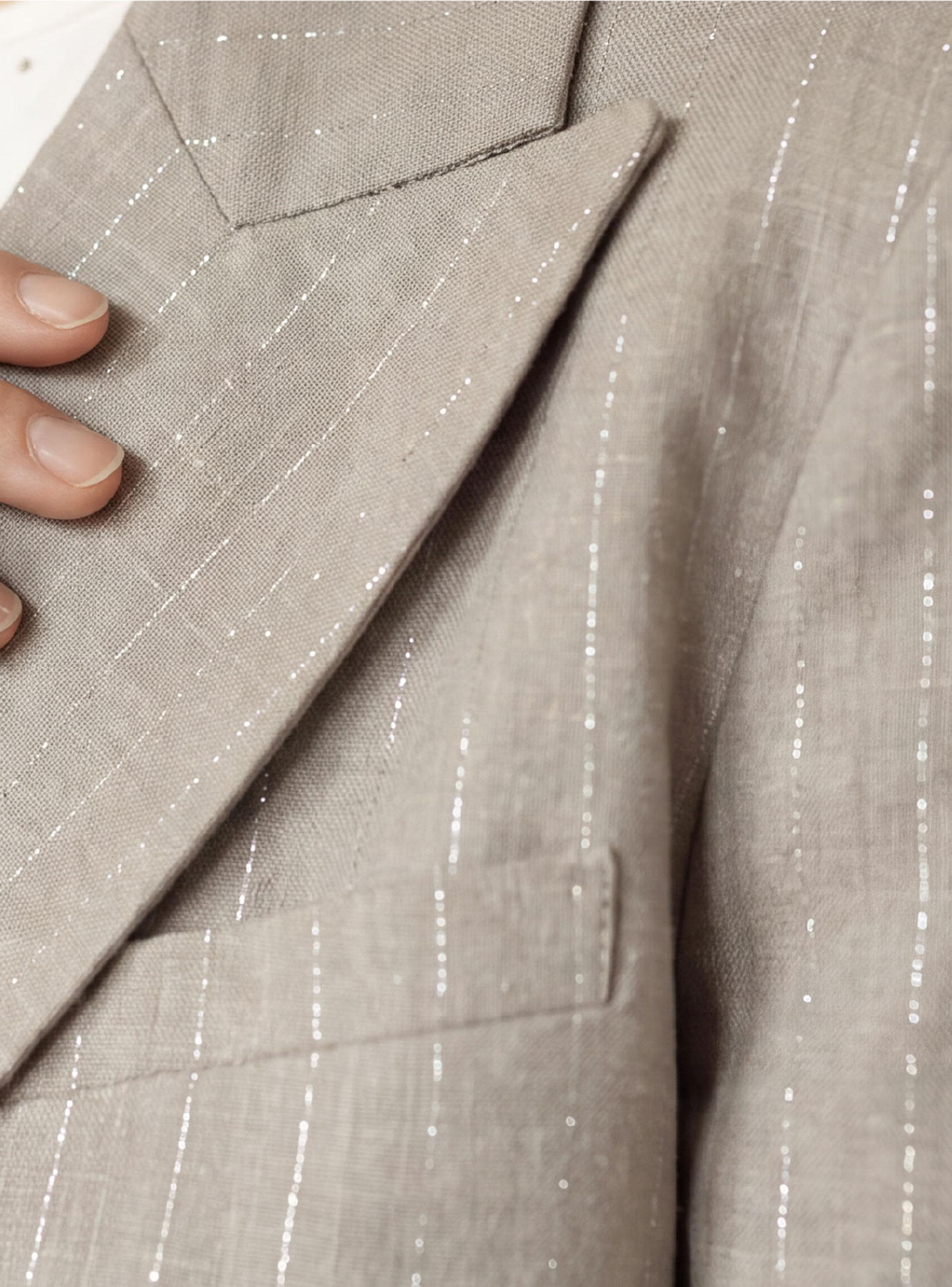 Blazer Rayas Corto Lurex-4