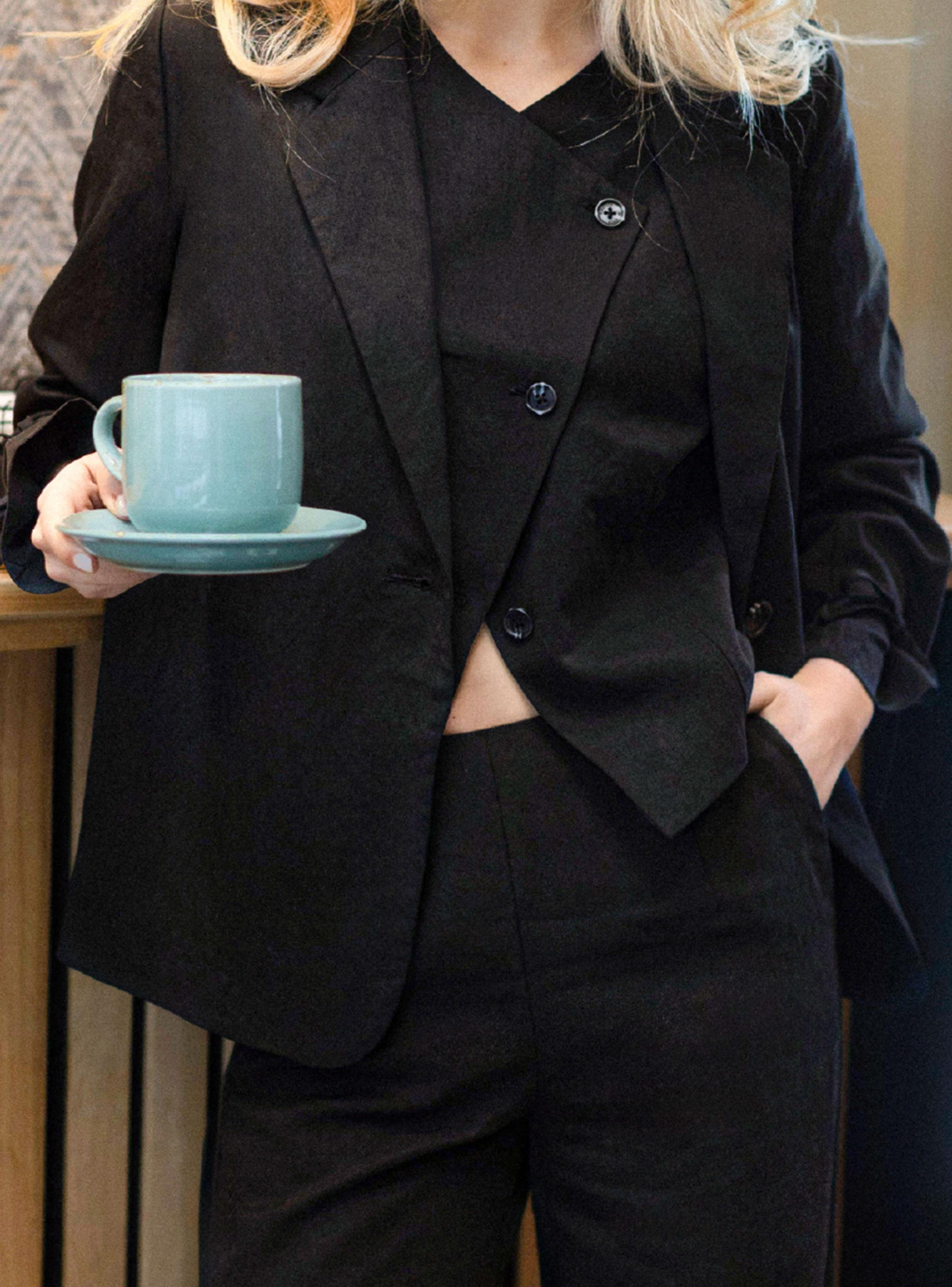 Blazer Tencel Black-3