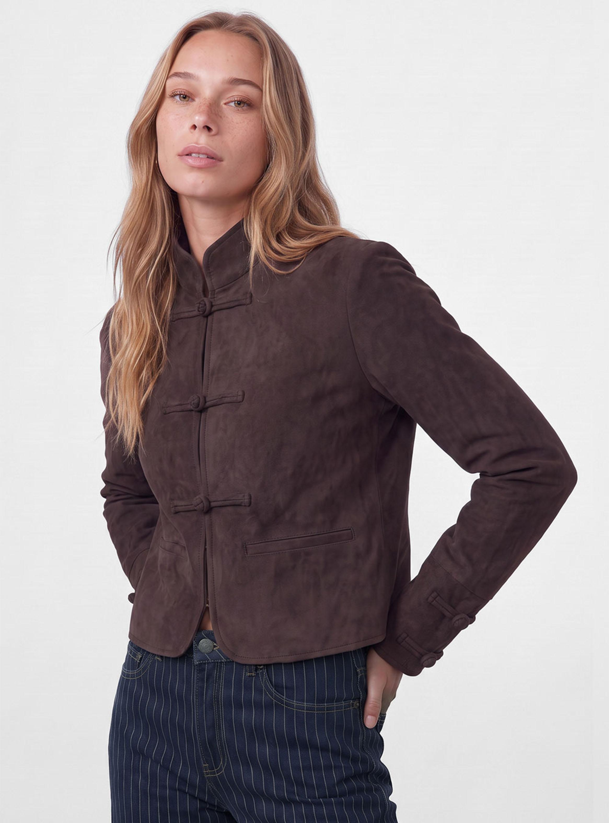 Chaqueta Suede Japo Brown-2