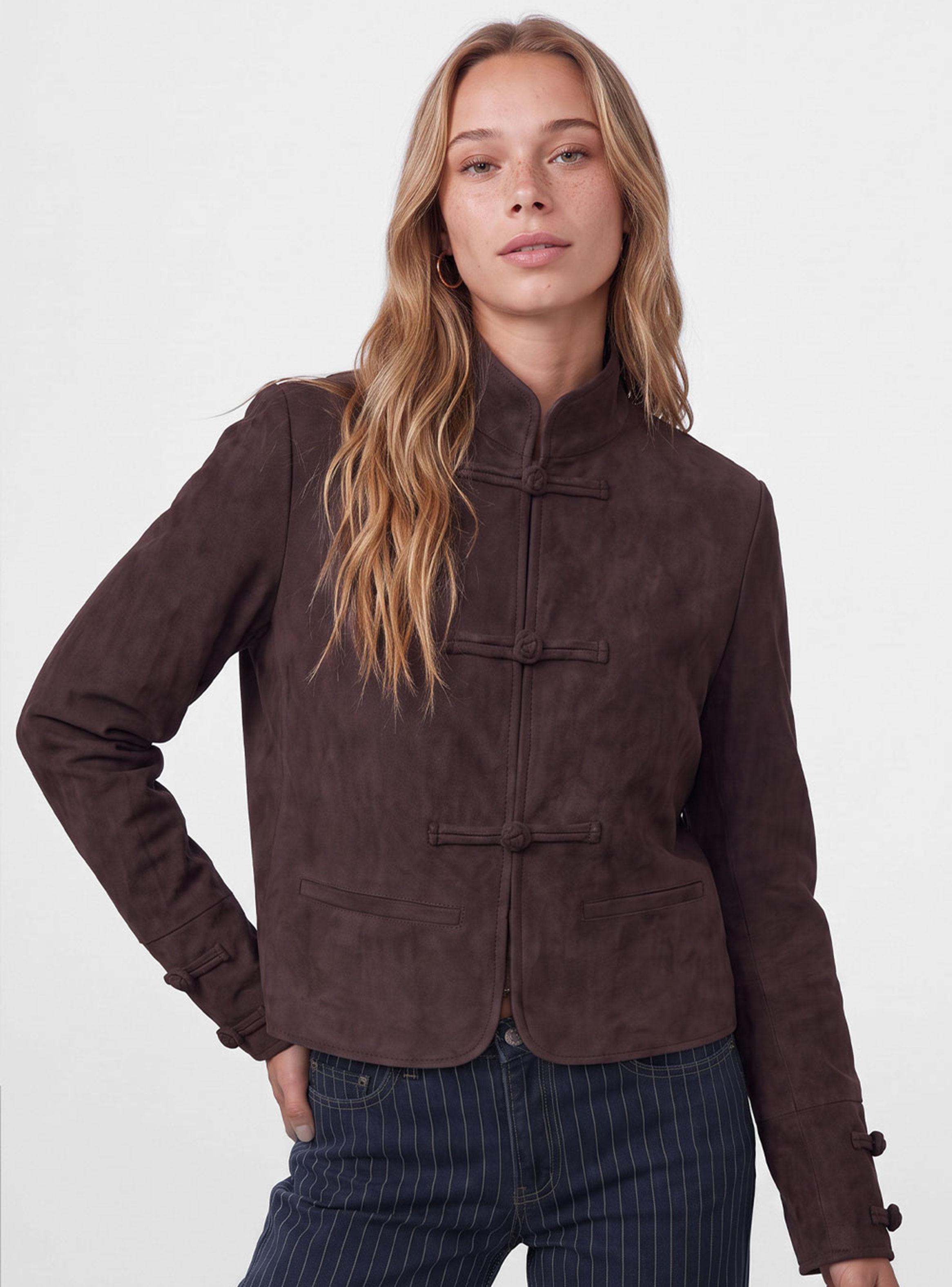 Chaqueta Suede Japo Brown-0