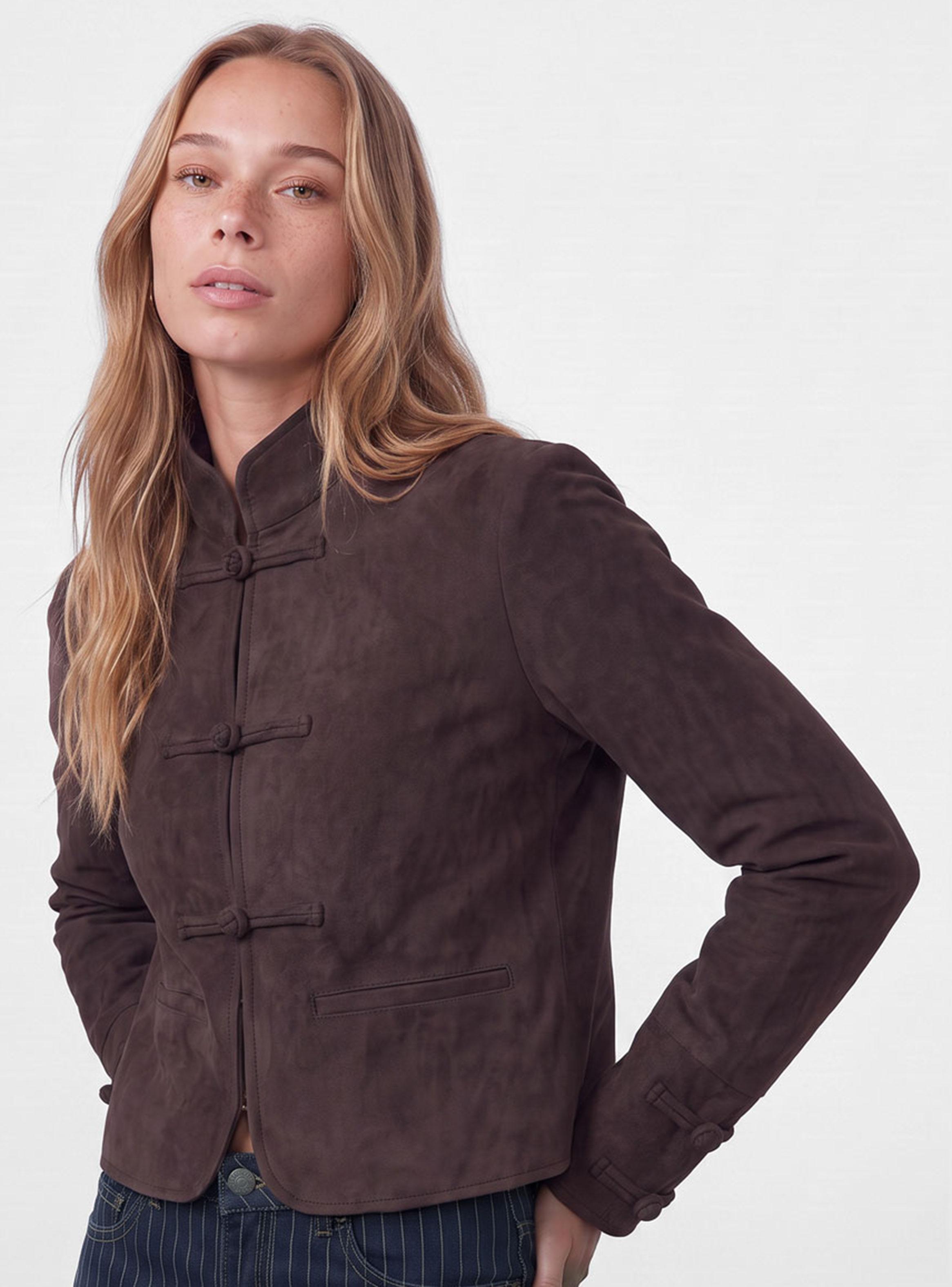 Chaqueta Suede Japo Brown-2
