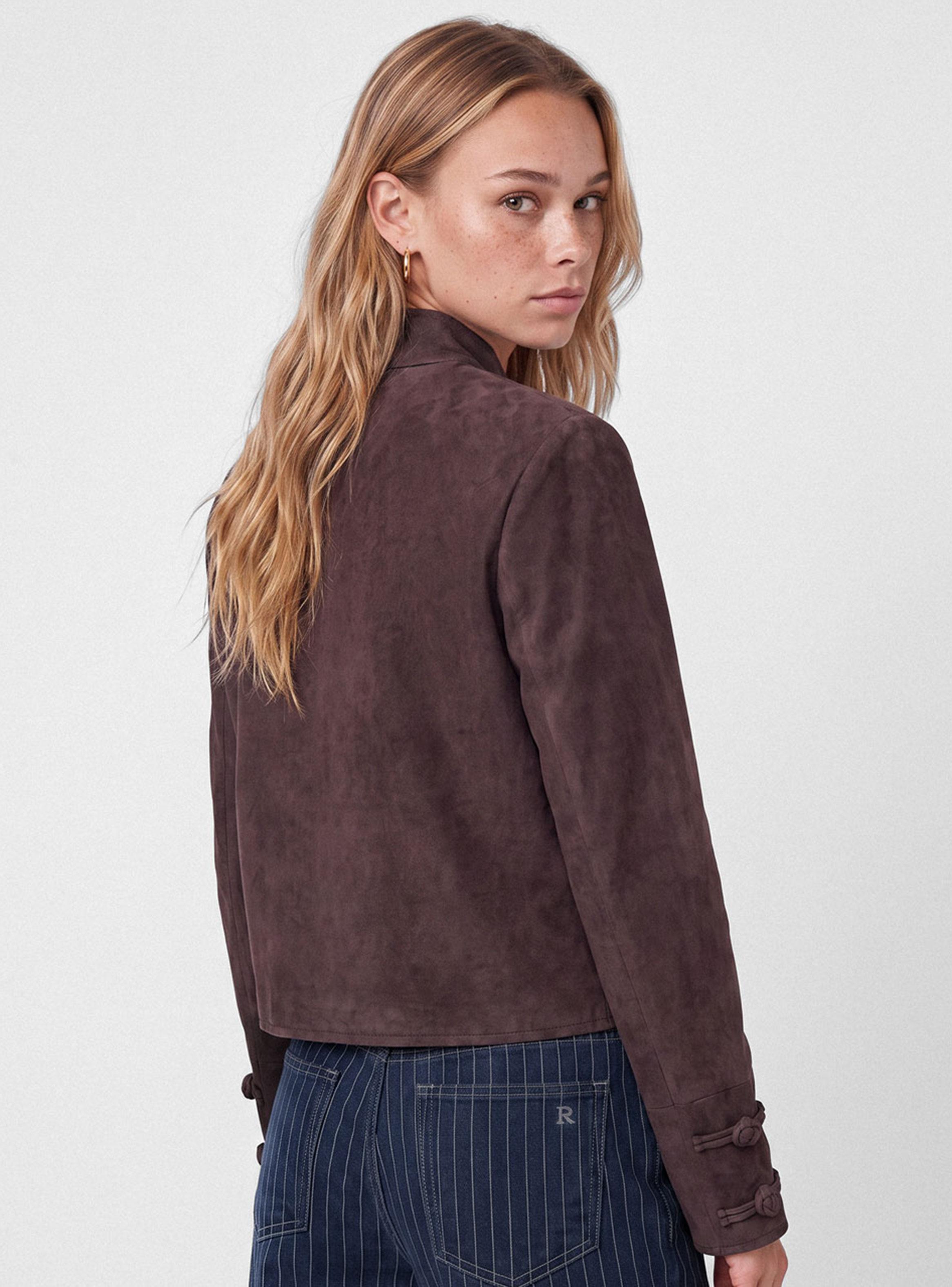 Chaqueta Suede Japo Brown-1